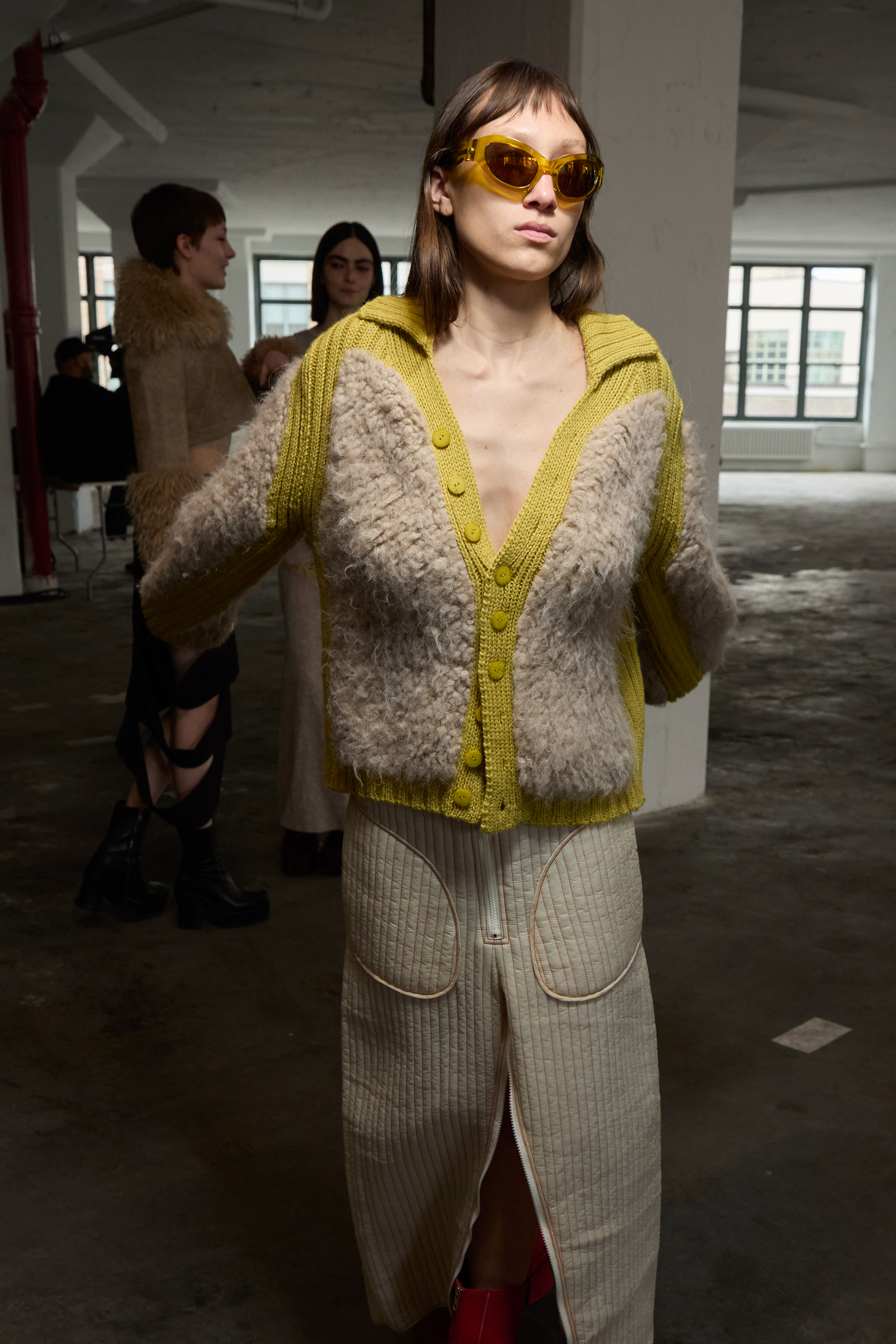 Eckhaus Latta  Fall 2024 Fashion Show Backstage