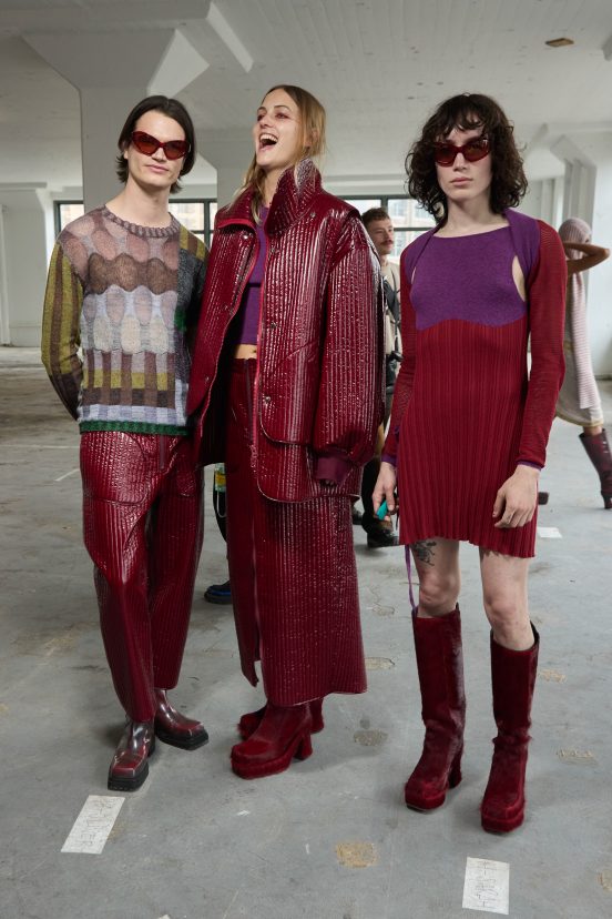 Eckhaus Latta  Fall 2024 Fashion Show Backstage