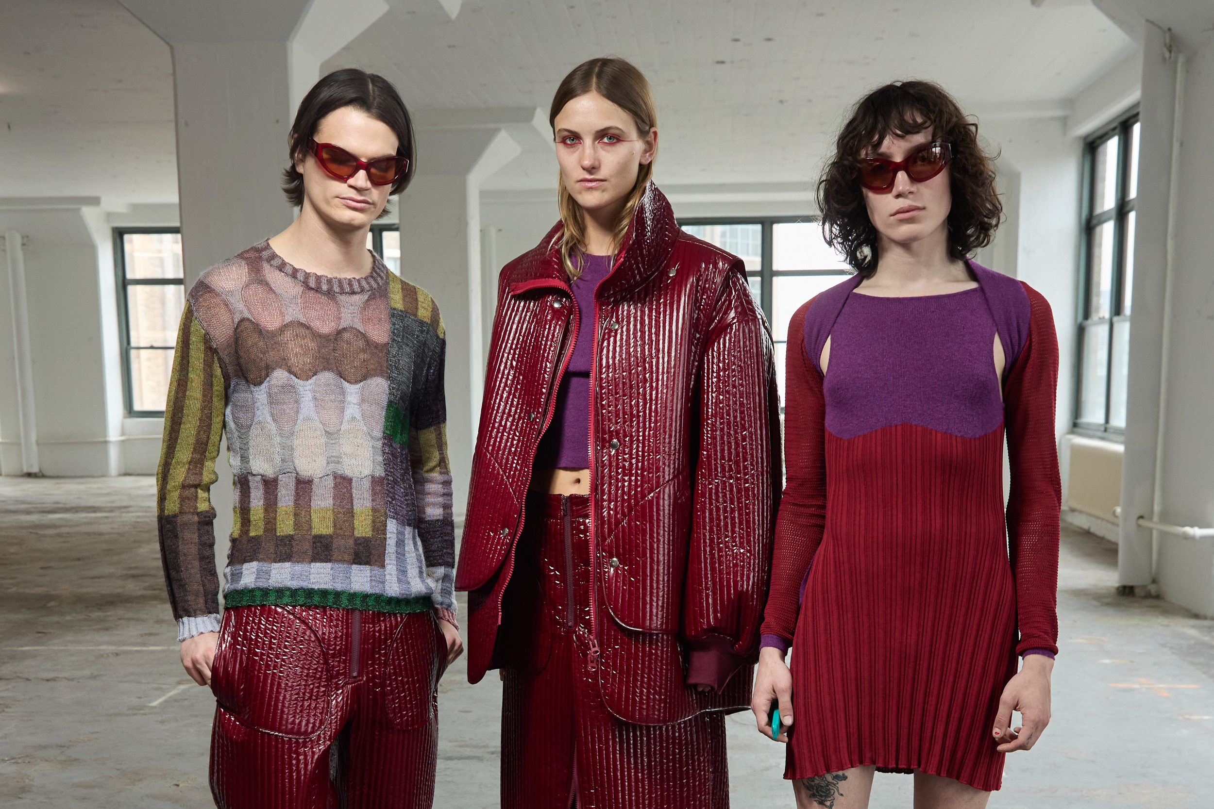 Eckhaus Latta  Fall 2024 Fashion Show Backstage