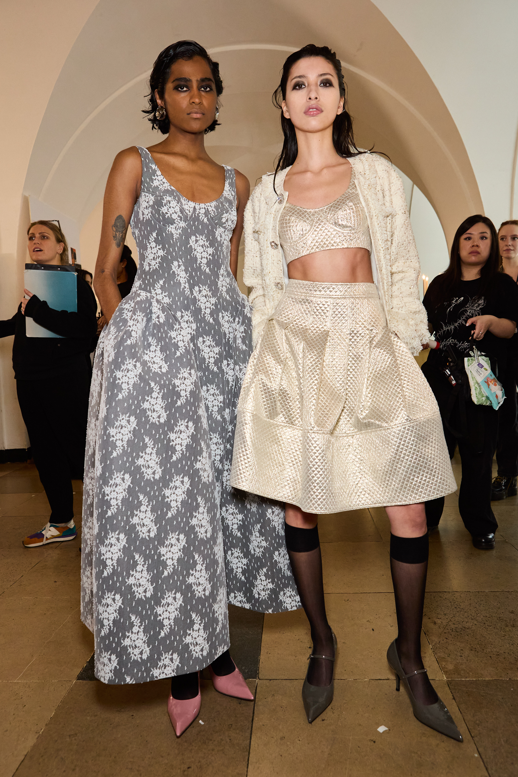 Huishan Zhang  Fall 2024 Fashion Show Backstage