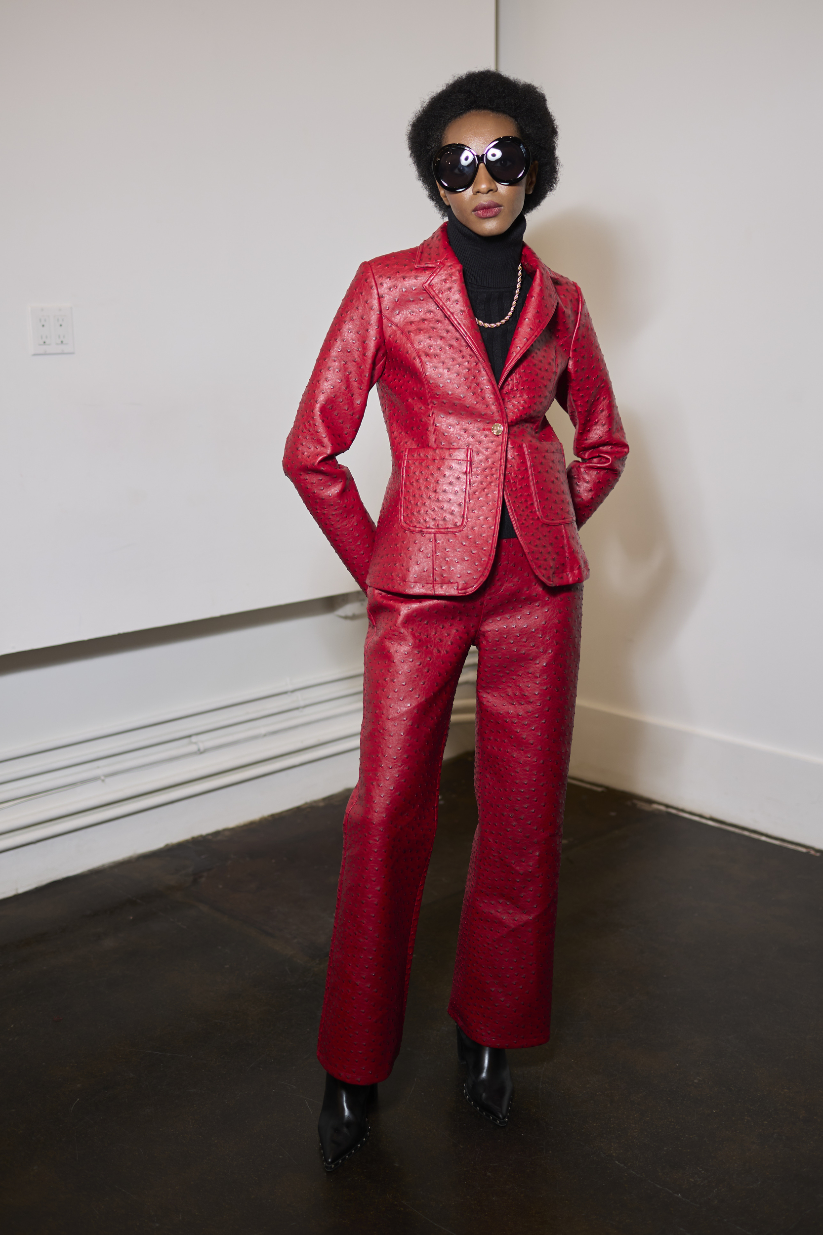 Negris Lebrum  Fall 2024 Fashion Show Backstage