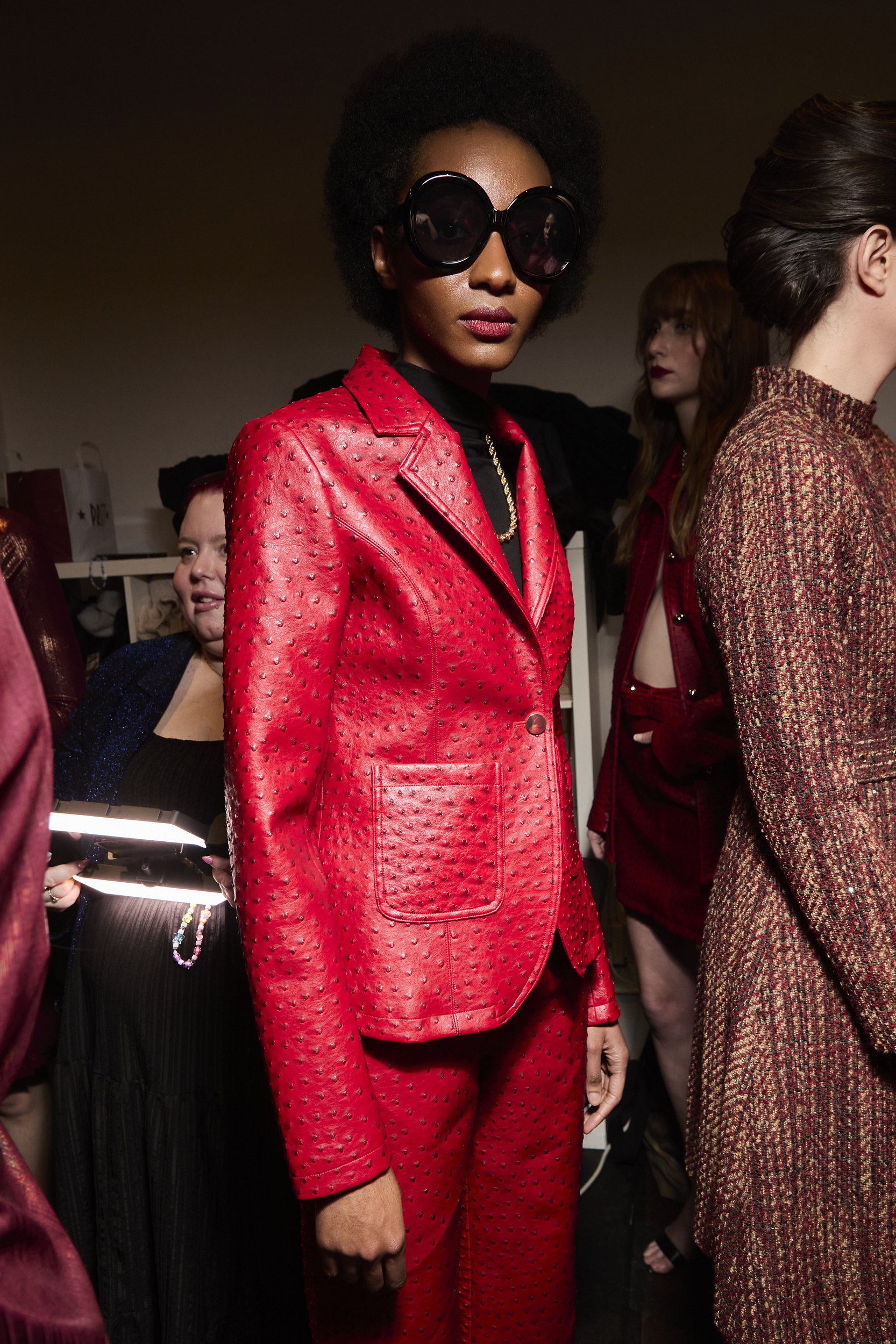 Negris Lebrum  Fall 2024 Fashion Show Backstage