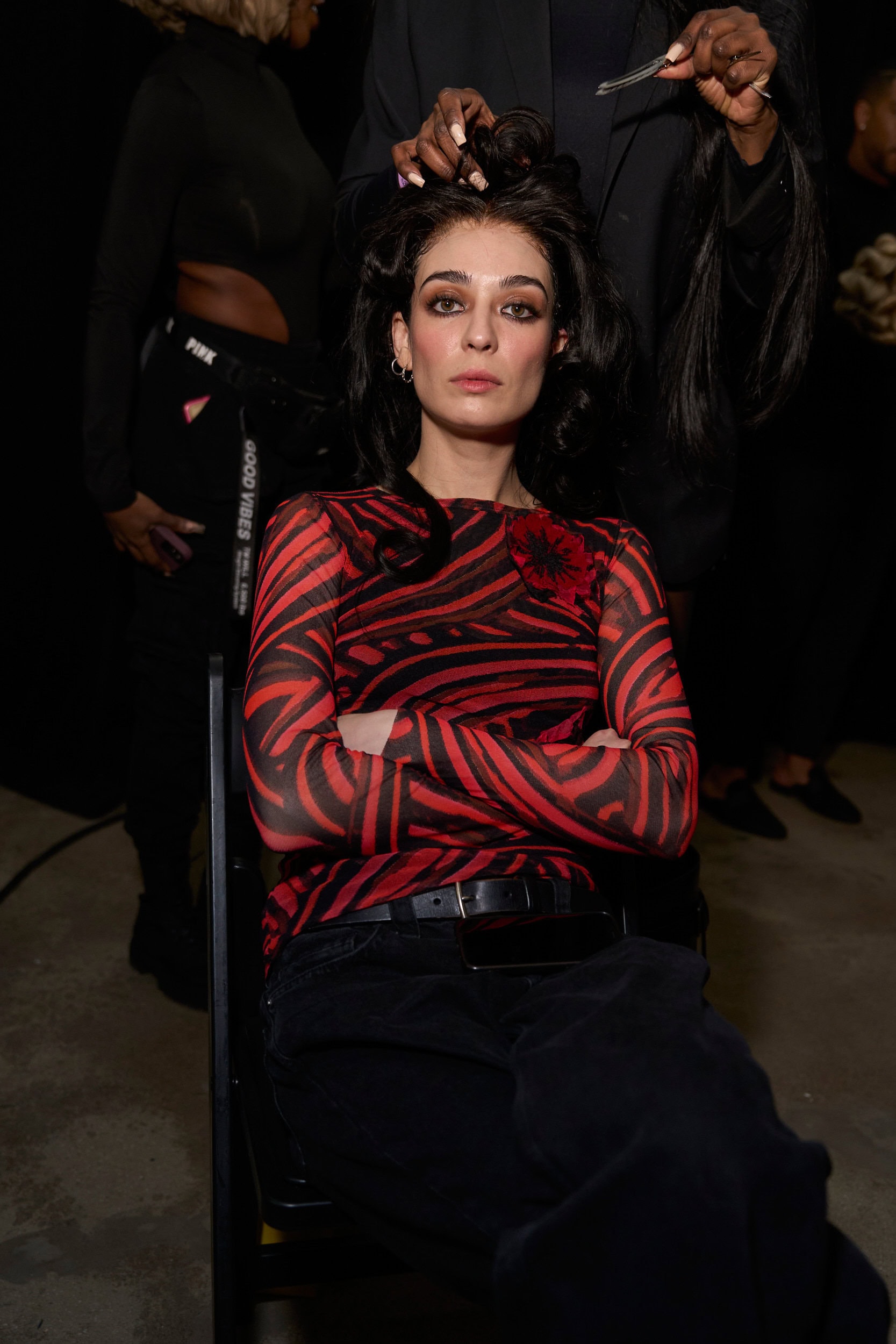 Sergio Hudson  Fall 2024 Fashion Show Backstage