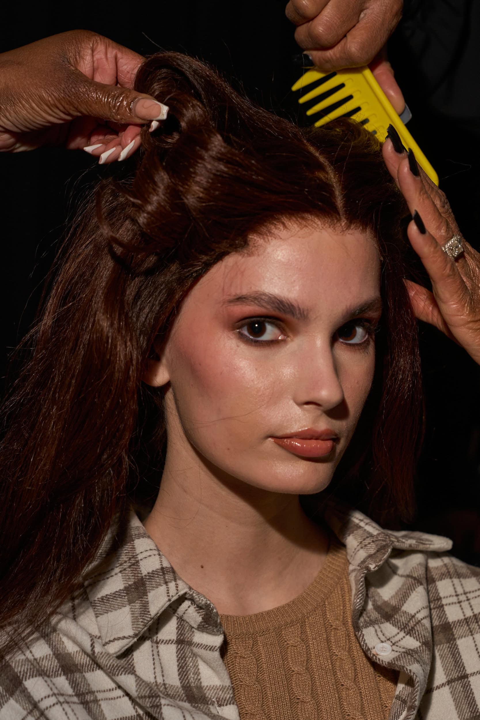 Sergio Hudson  Fall 2024 Fashion Show Backstage