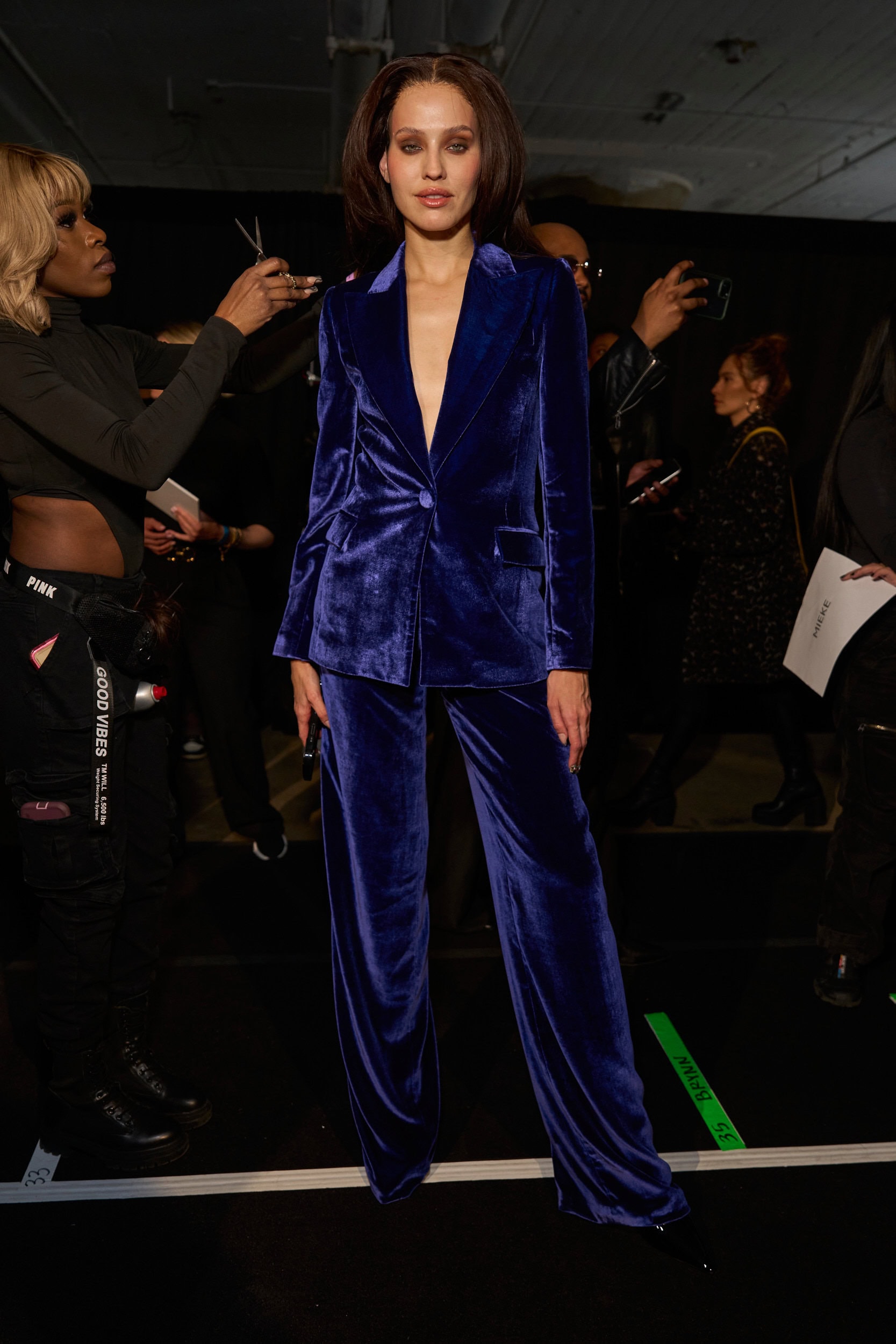 Sergio Hudson  Fall 2024 Fashion Show Backstage