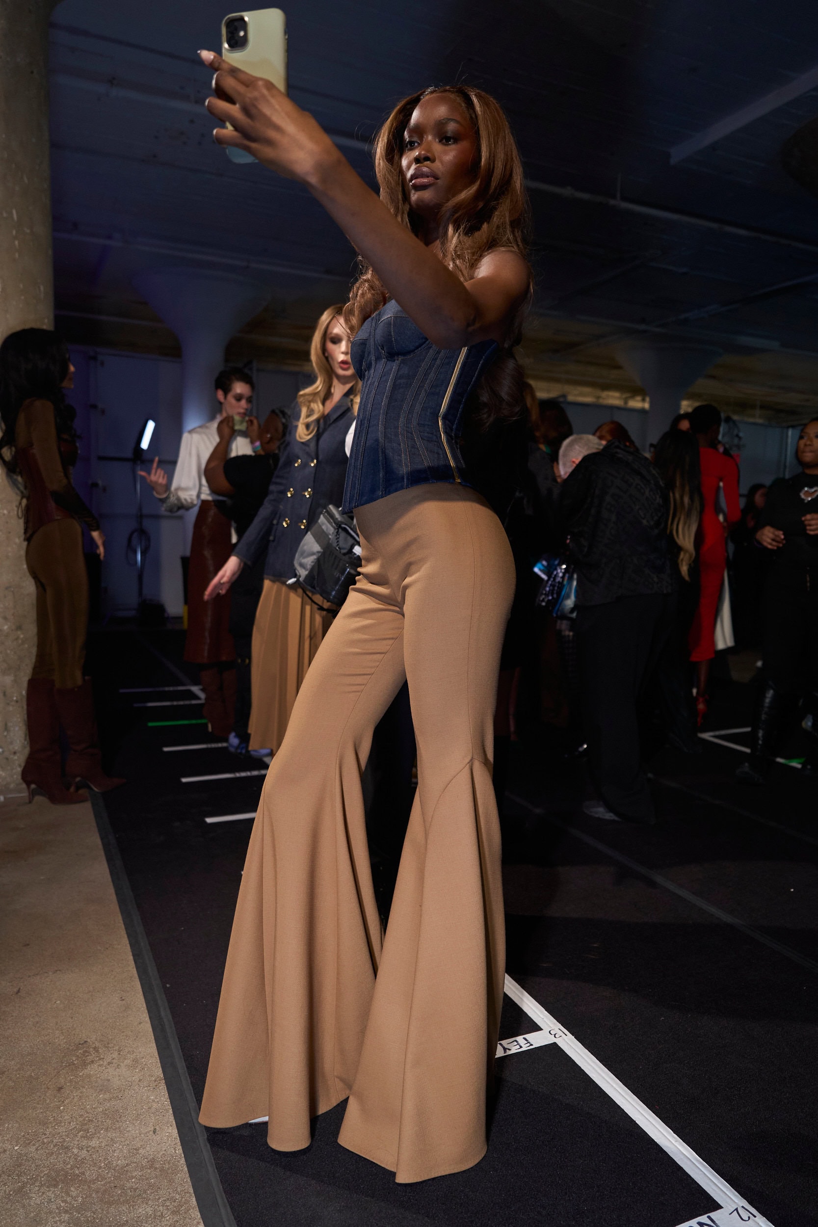 Sergio Hudson  Fall 2024 Fashion Show Backstage