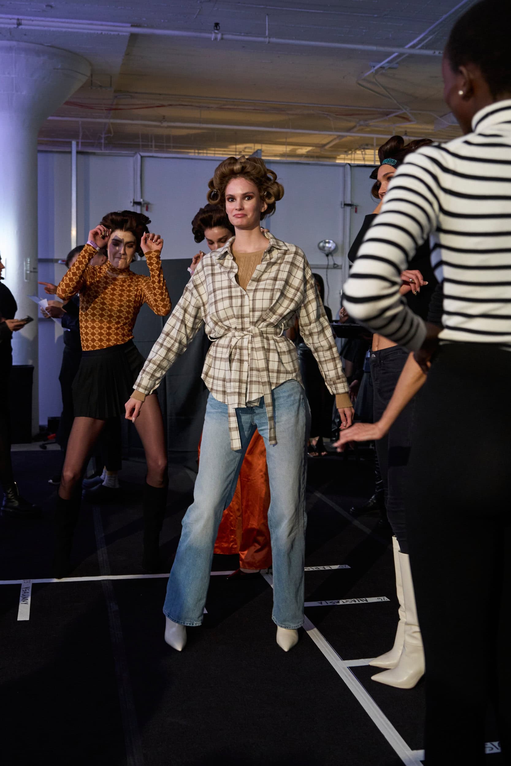 Sergio Hudson  Fall 2024 Fashion Show Backstage