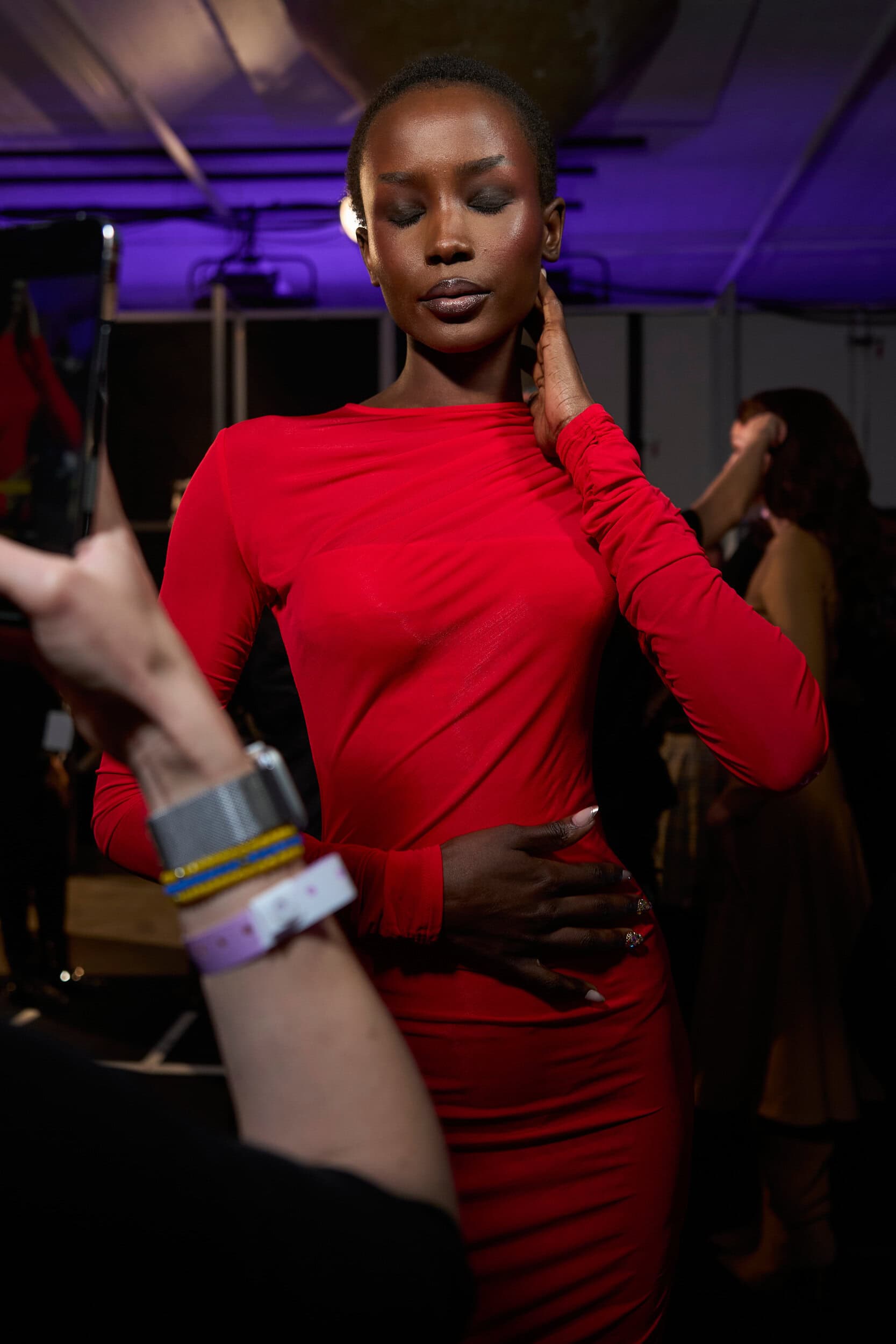 Sergio Hudson  Fall 2024 Fashion Show Backstage