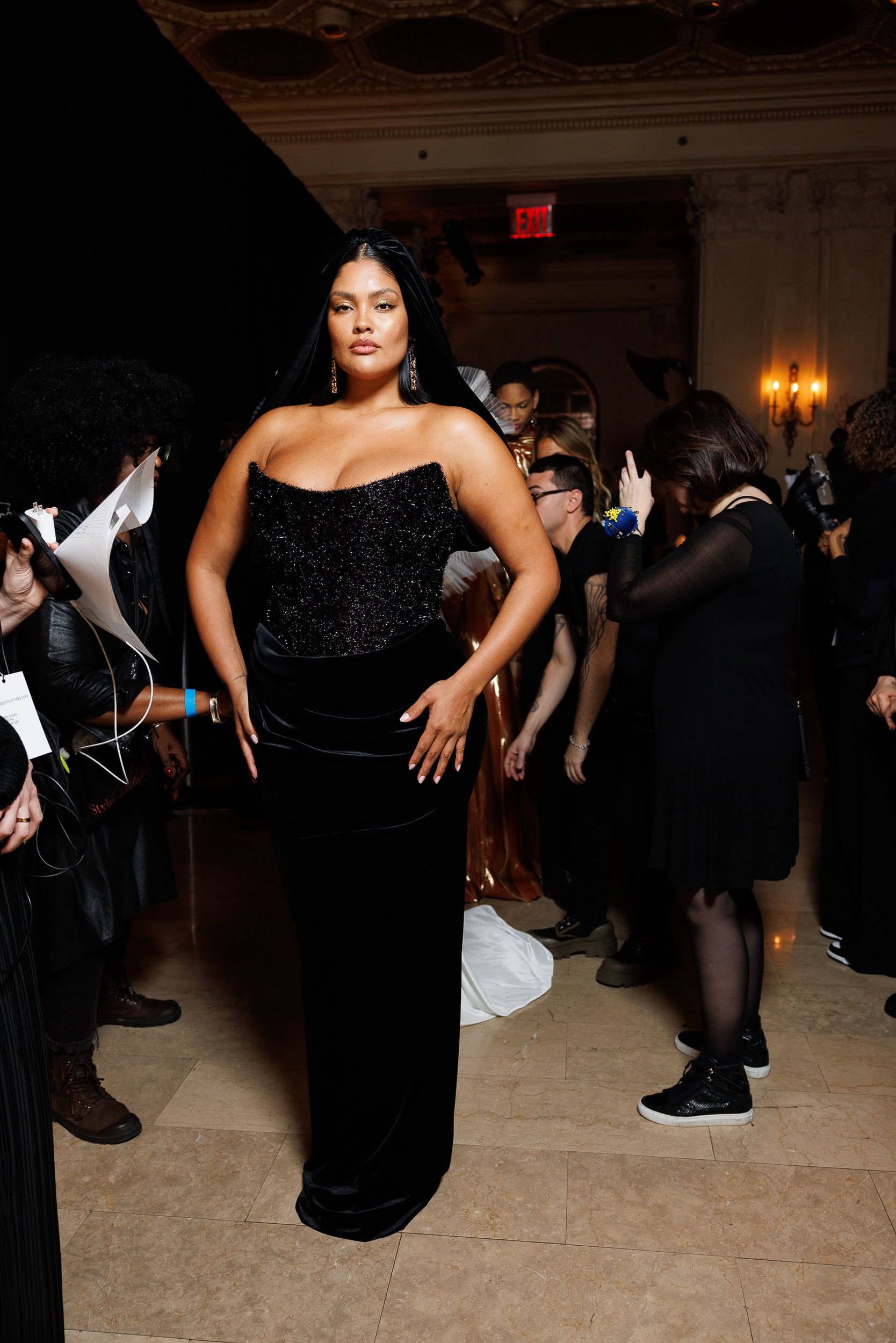 Christian Siriano  Fall 2024 Fashion Show Backstage