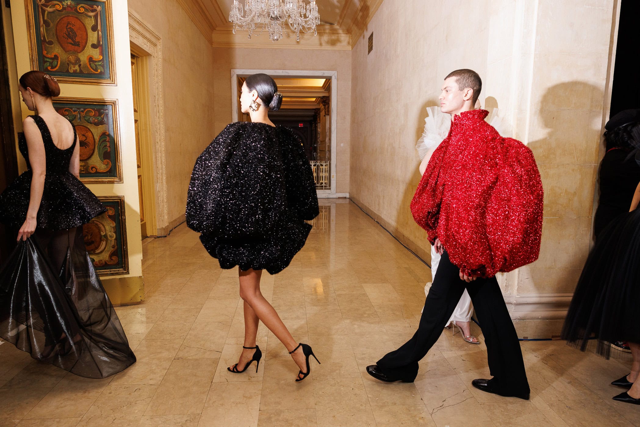 Christian Siriano  Fall 2024 Fashion Show Backstage