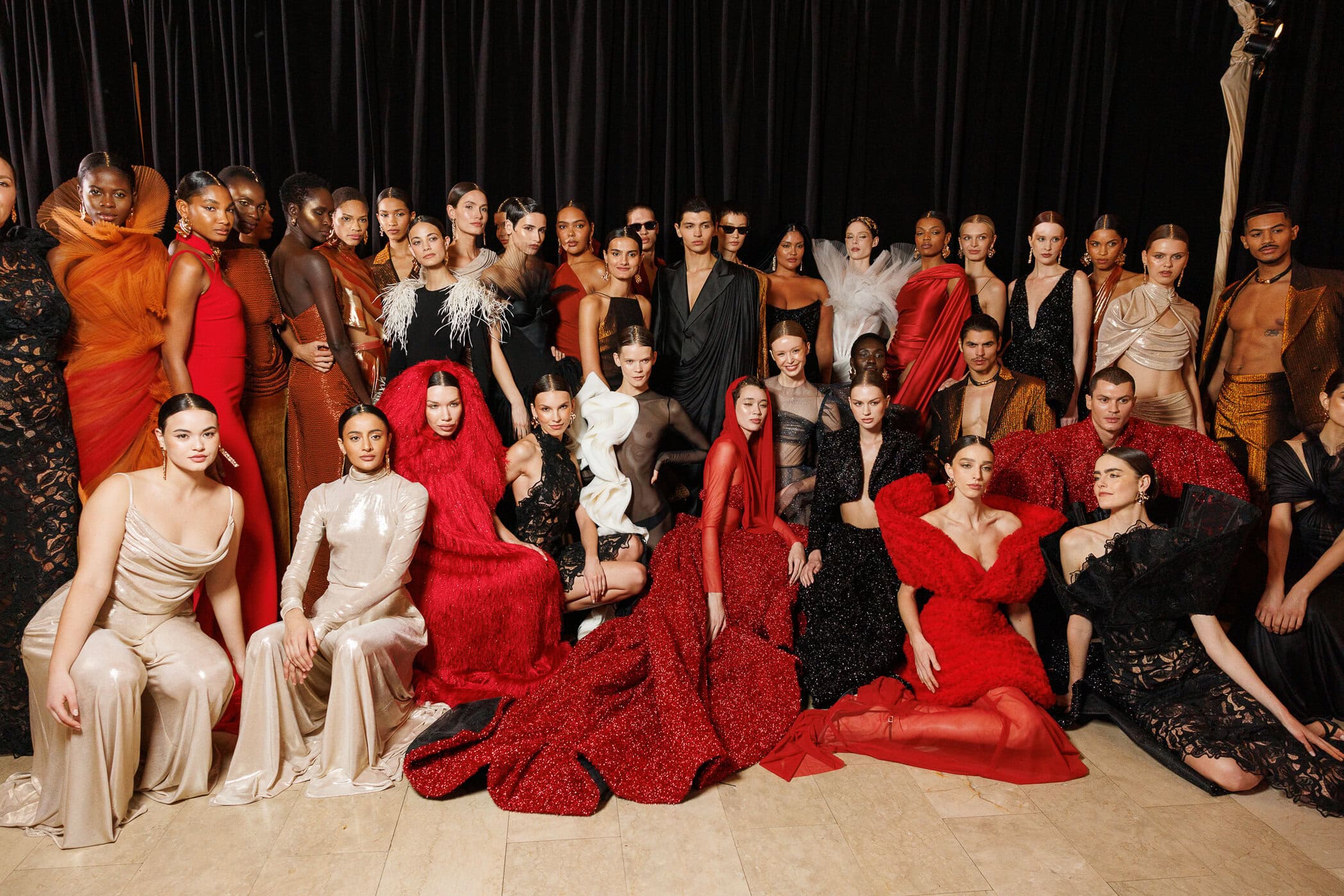 Christian Siriano  Fall 2024 Fashion Show Backstage