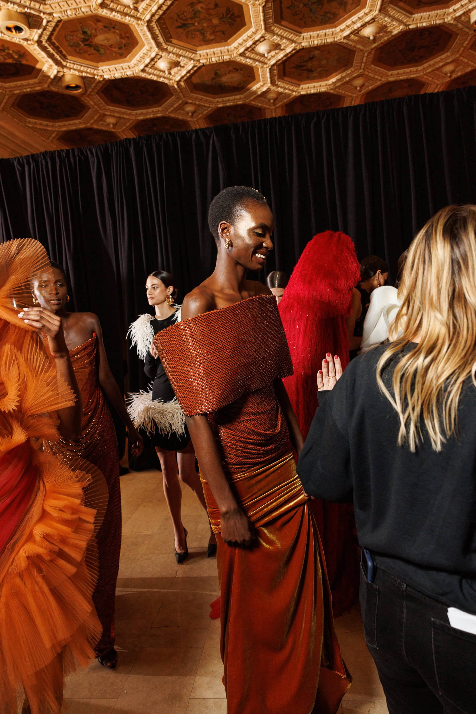 Christian Siriano  Fall 2024 Fashion Show Backstage