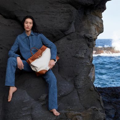 Bottega Veneta Launches Andiamo Bag 2024 ad campaign photo with Liu Wen