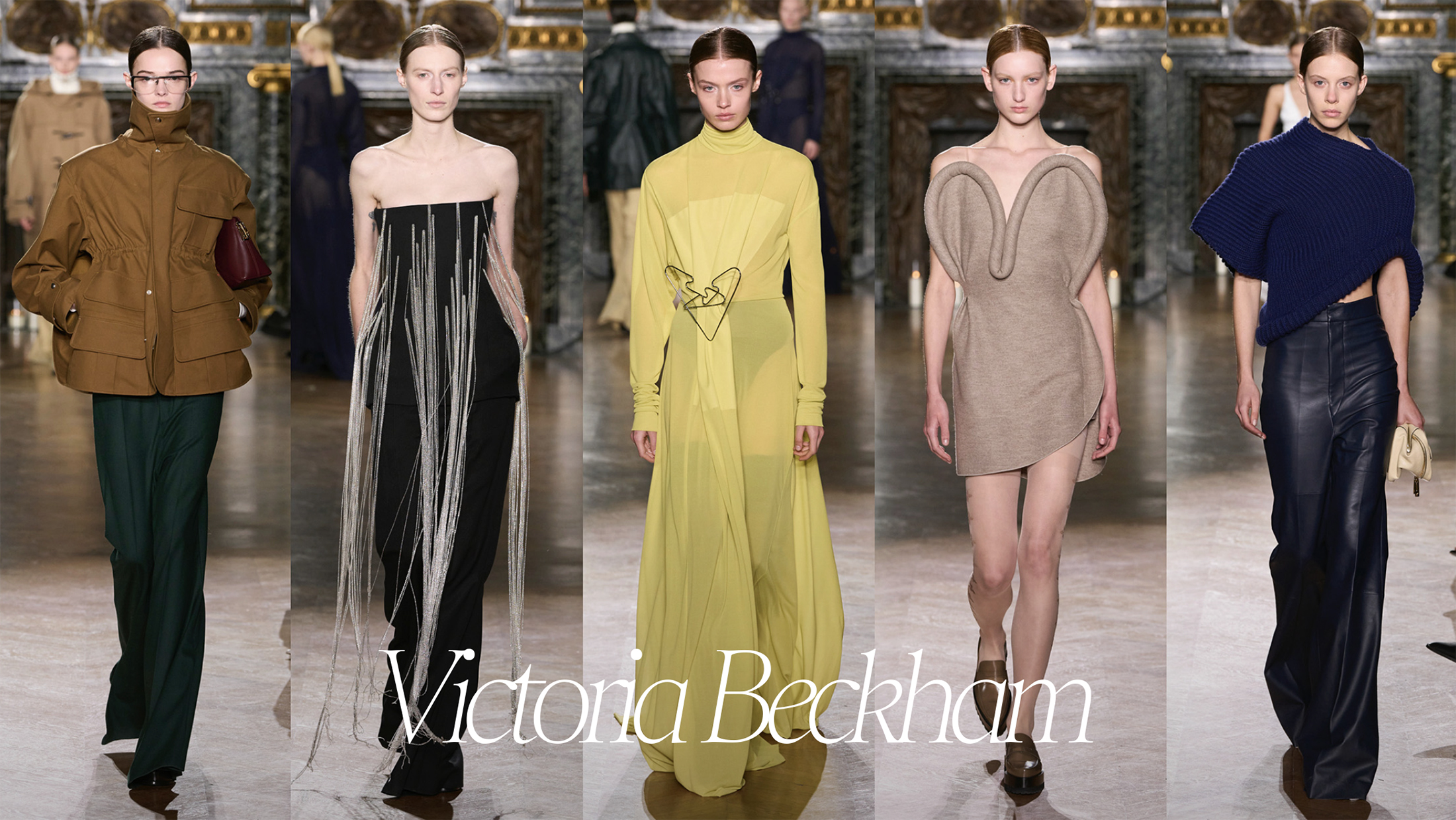Victoria beckham Fall 2024 fashion show grid for the Top 10 Paris Fall 2024 fashion shows for the Impression