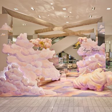 Inside Roger Vivier's Candy Clouds Installation at Neiman Marcus