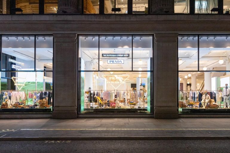 Prada Takes Over Selfridges' Corner Shop