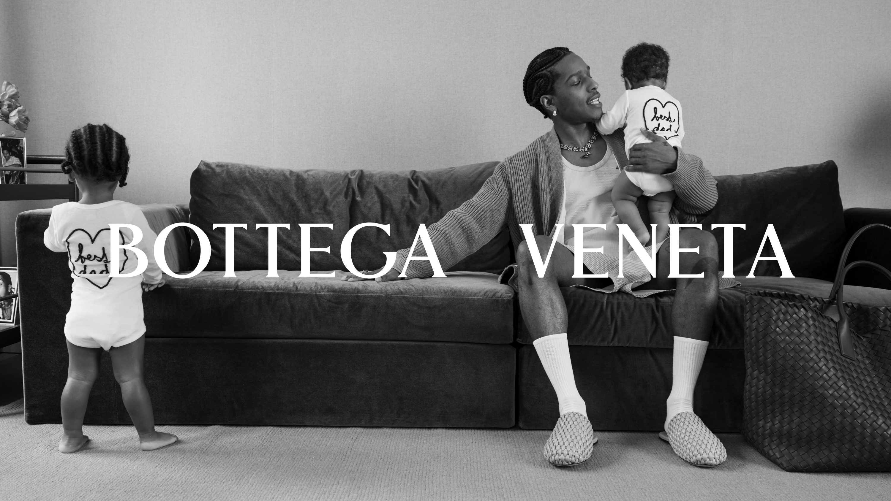 Bottega Veneta Portraits Of Fatherhood, fathers day Campaign, A$AP Rocky Bottega Veneta