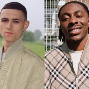 Burberry releases a Series of Football themed portraits featuring Phil Foden and Eberechi Eze