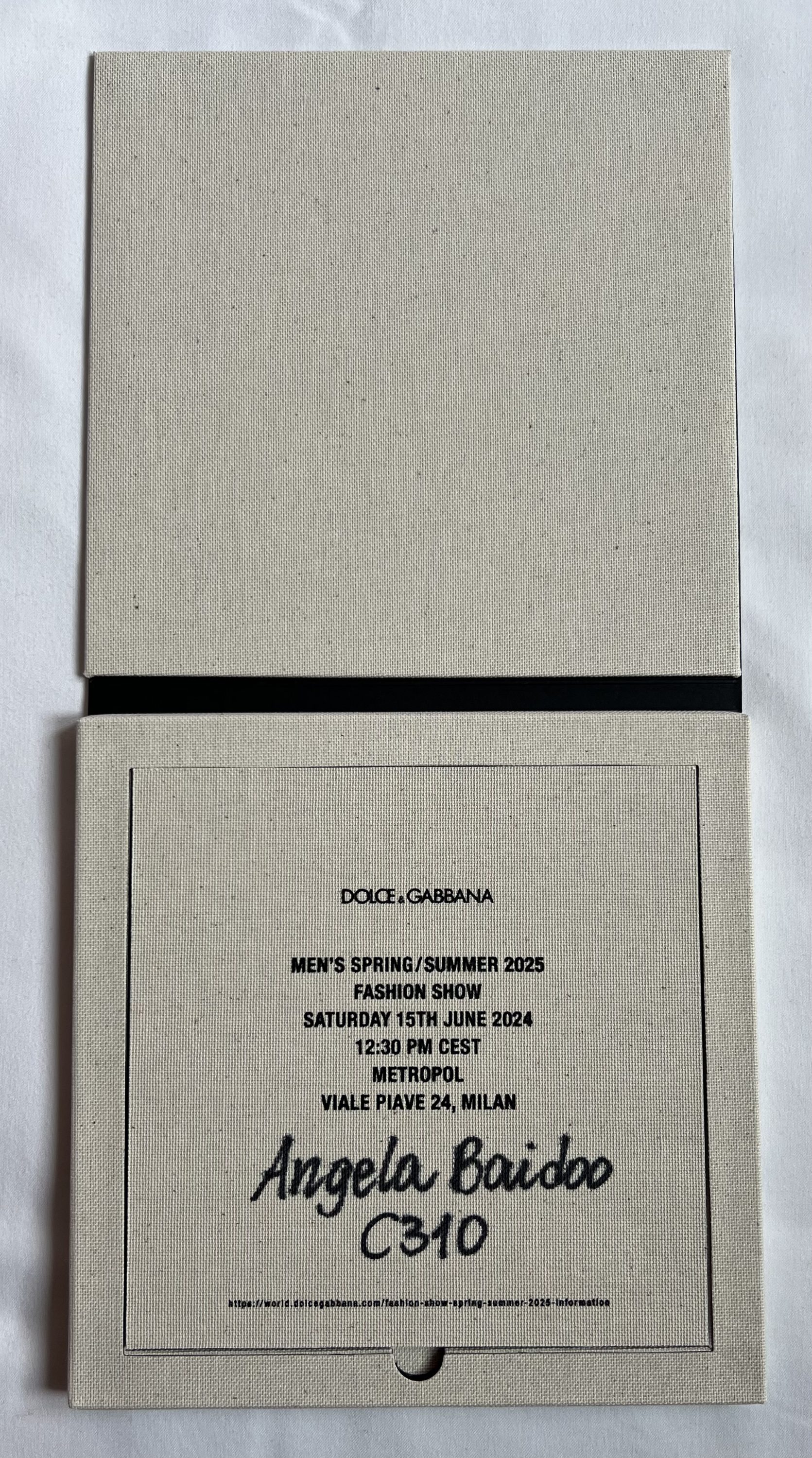 The Best Men’s Spring 2025 Fashion Show Invitations