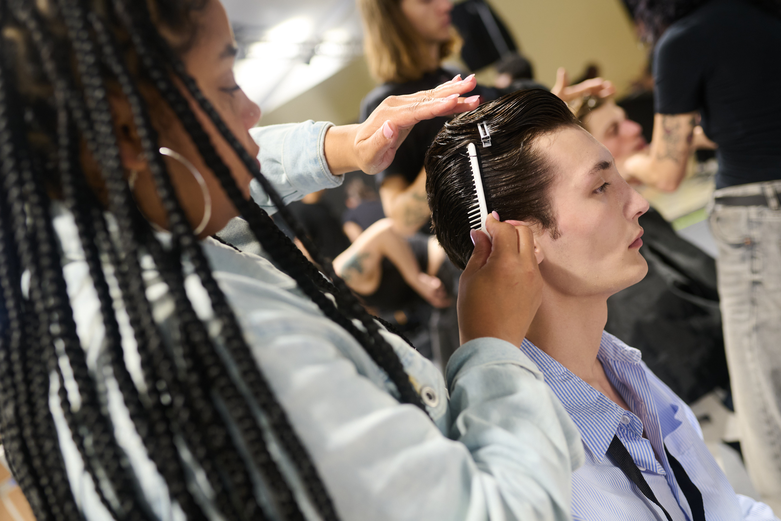 Amiri  Spring 2025 Men's Fashion Show Backstage