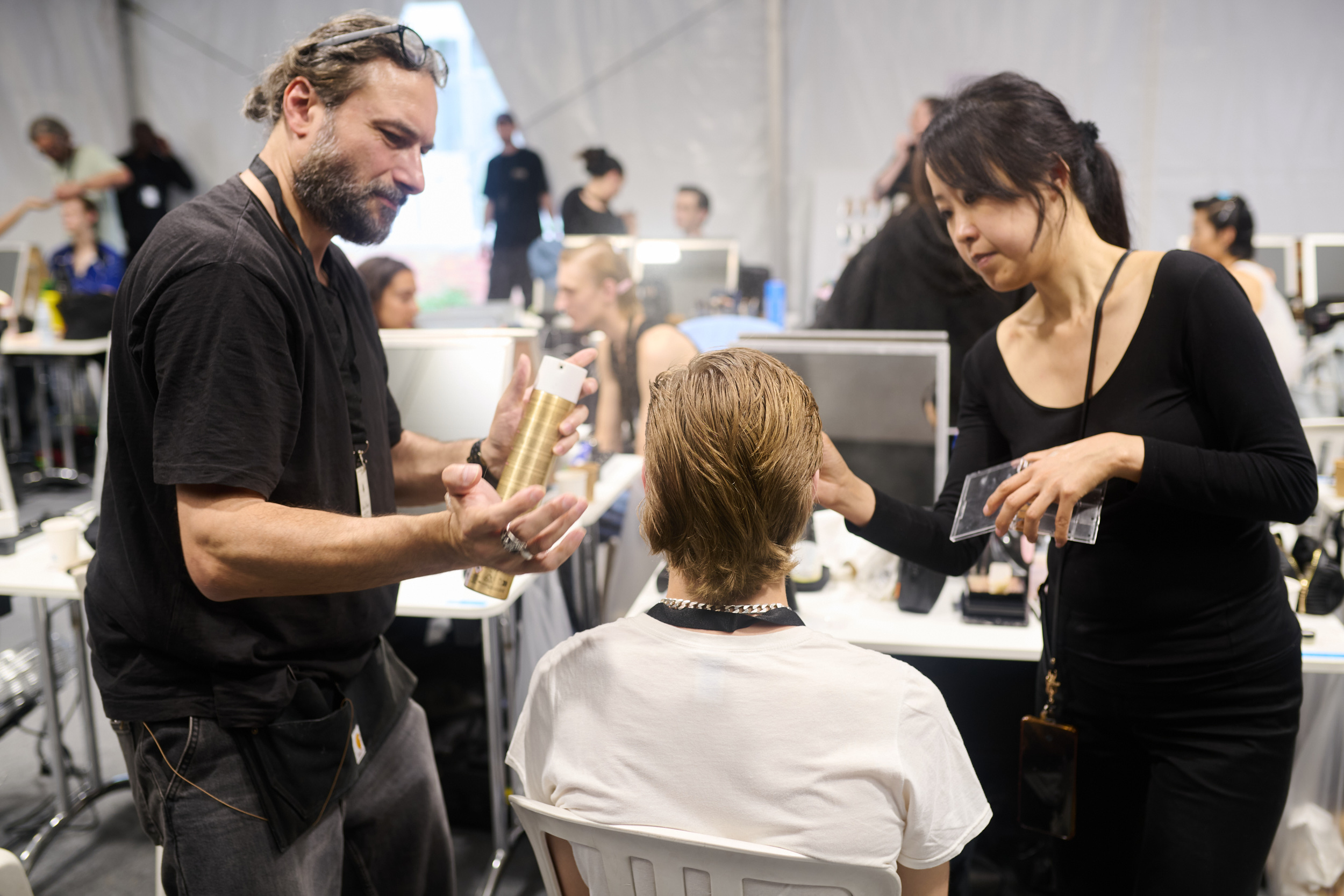 Amiri  Spring 2025 Men's Fashion Show Backstage