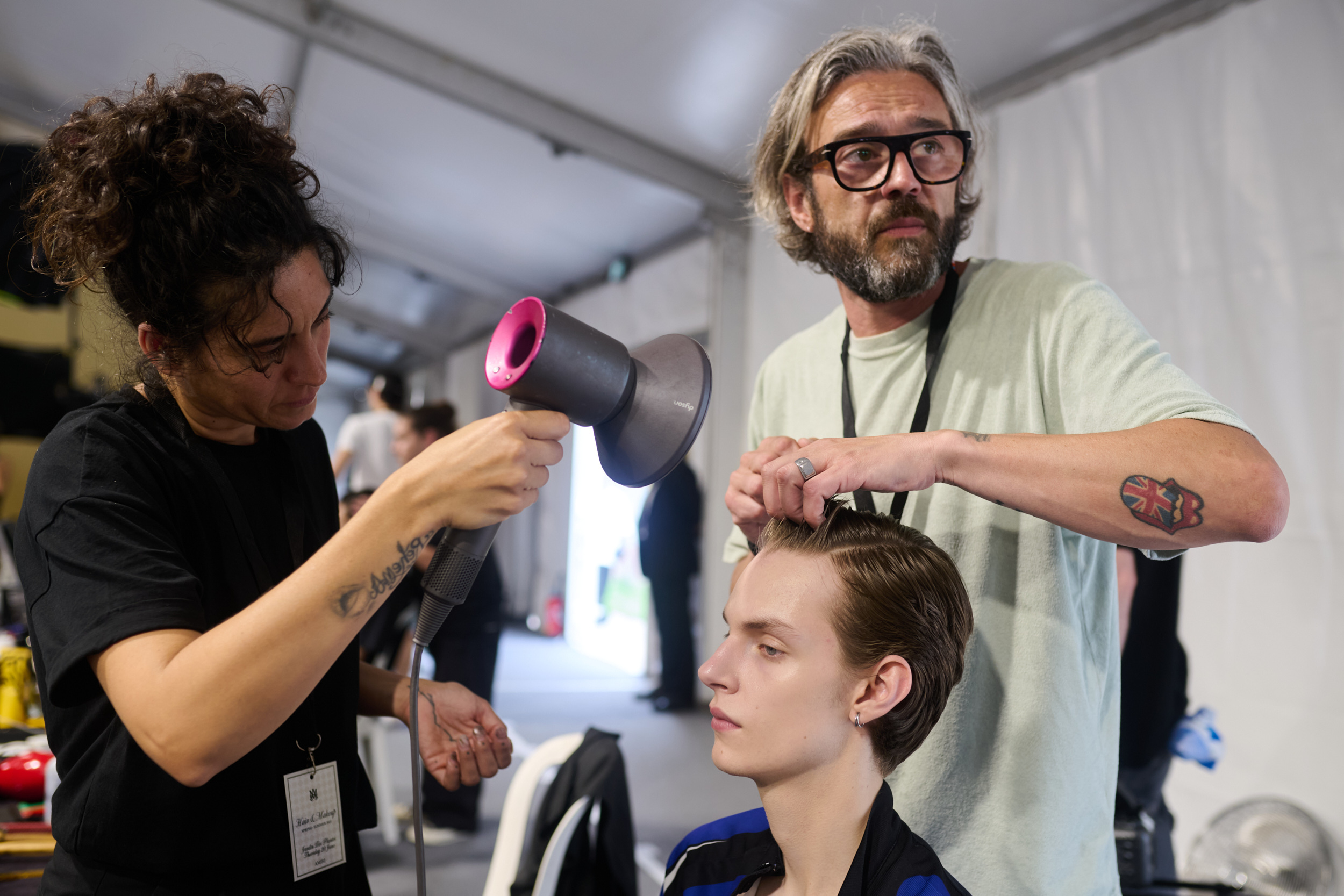 Amiri  Spring 2025 Men's Fashion Show Backstage