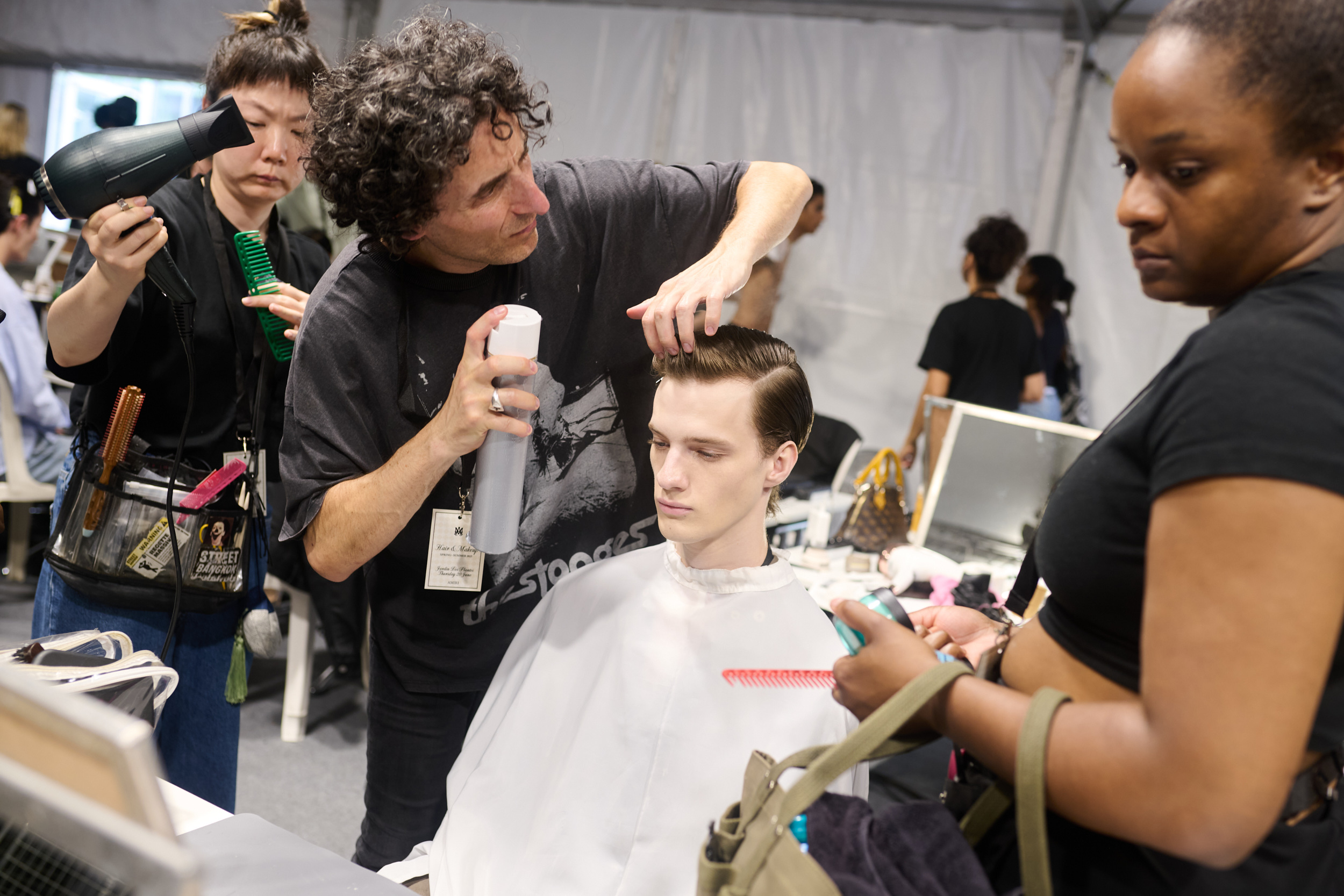 Amiri  Spring 2025 Men's Fashion Show Backstage