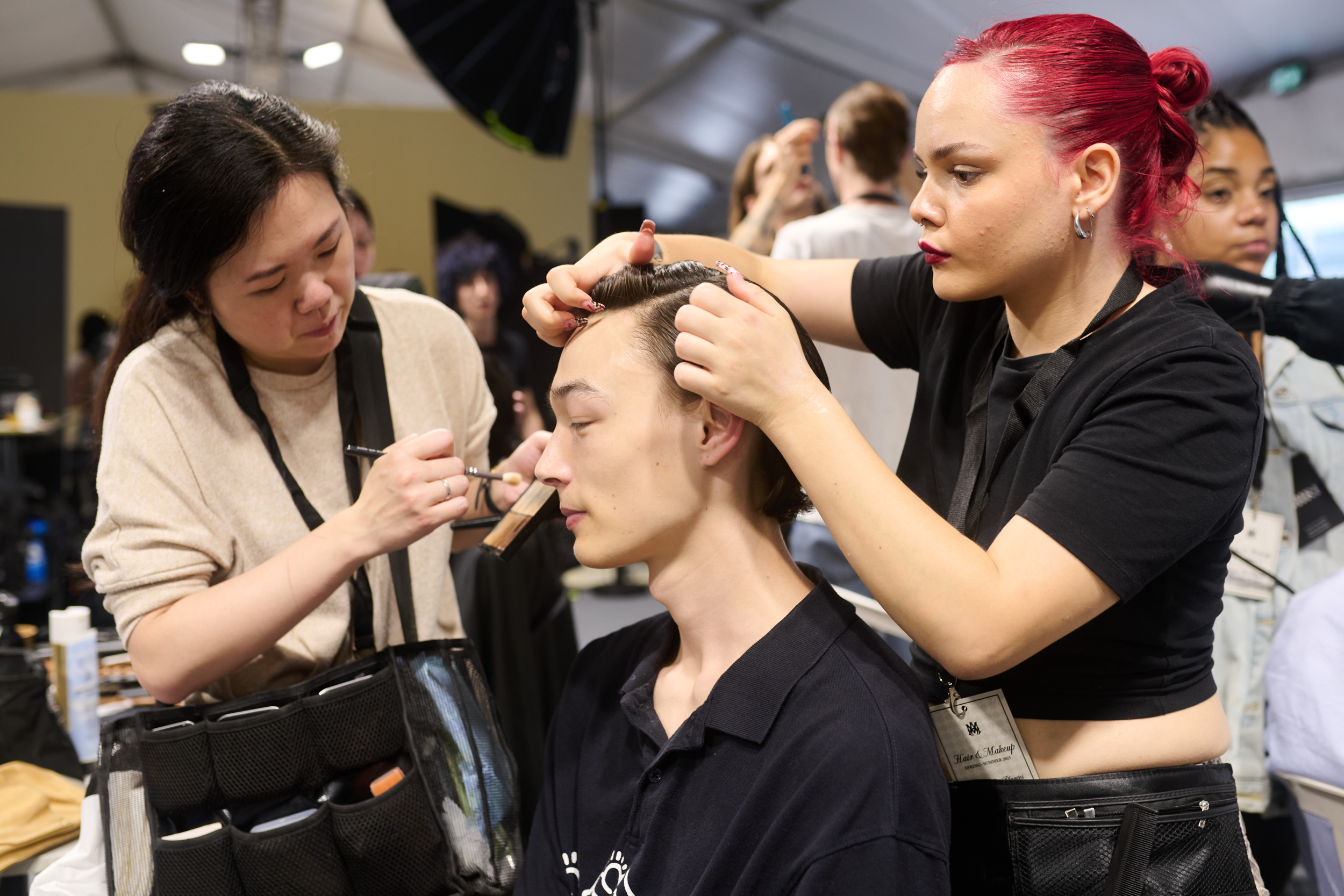 Amiri  Spring 2025 Men's Fashion Show Backstage