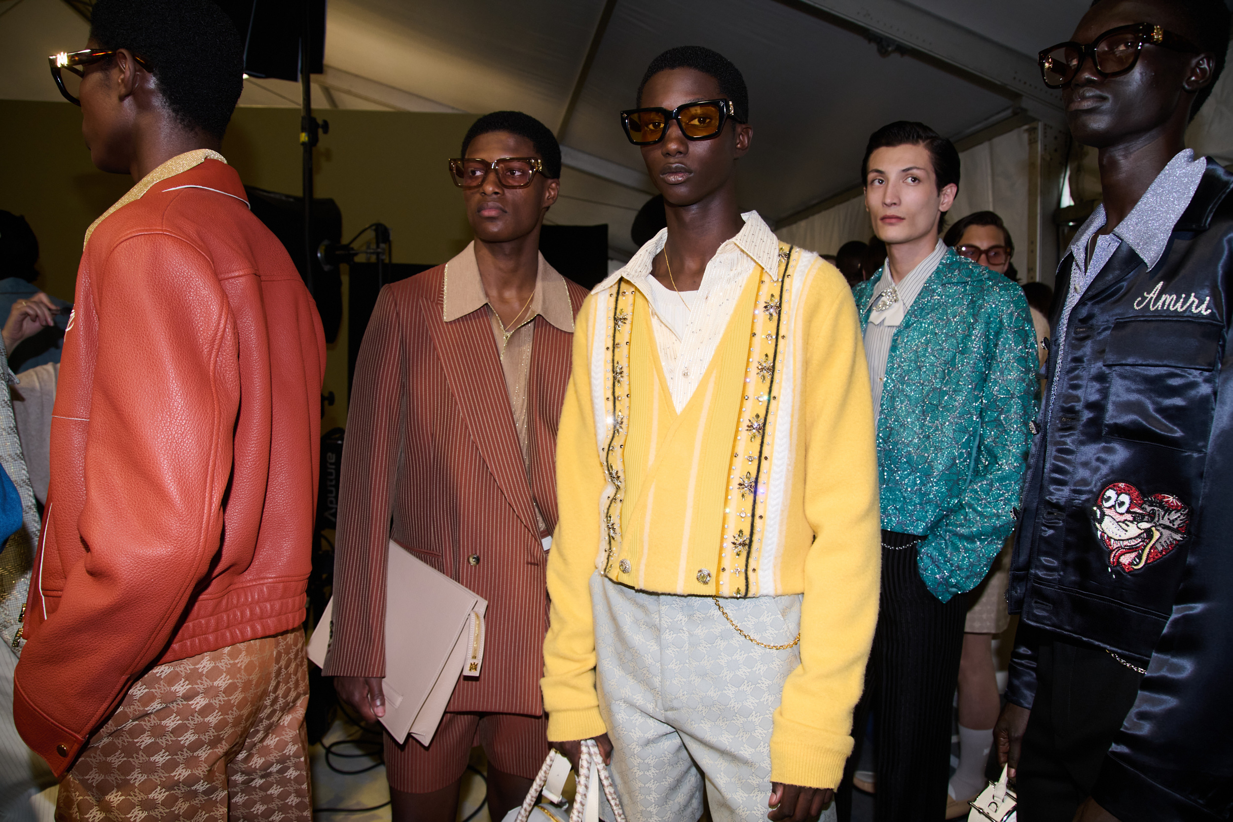 Amiri  Spring 2025 Men's Fashion Show Backstage