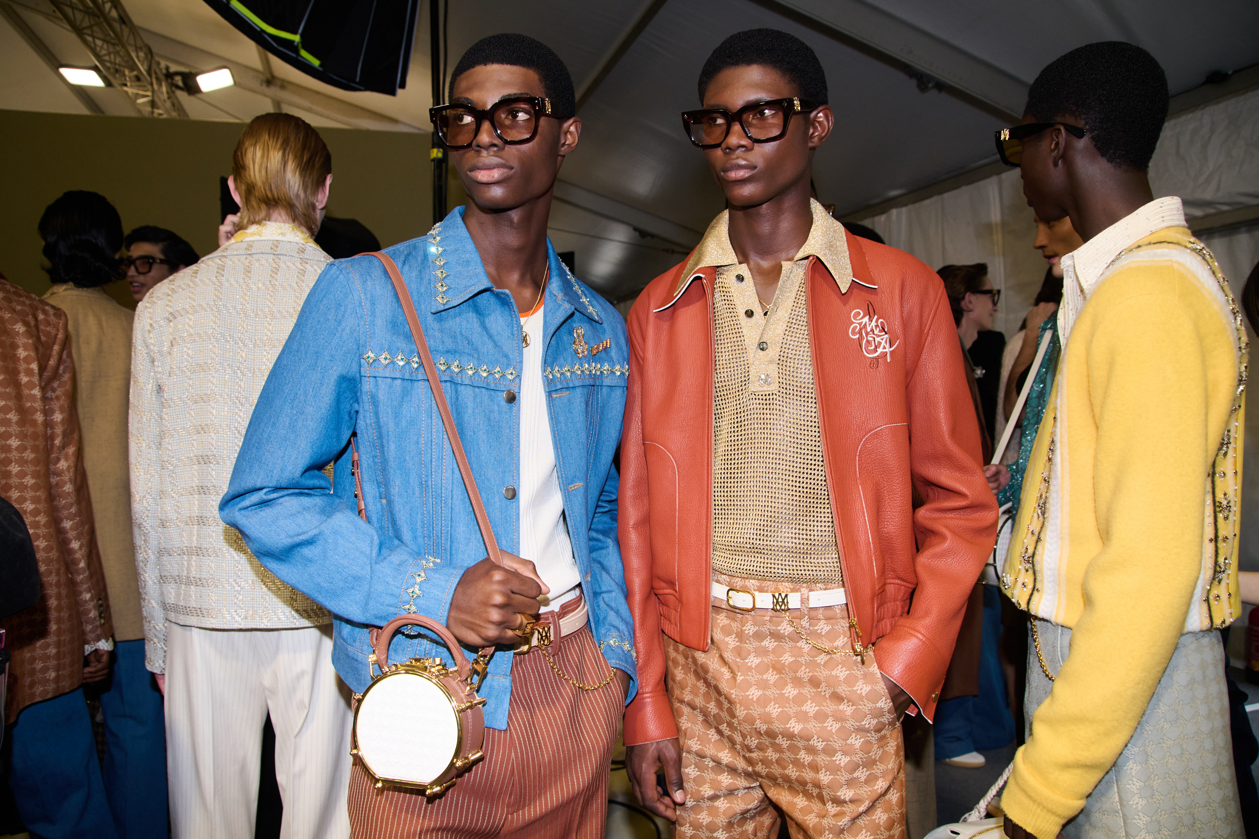 Amiri  Spring 2025 Men's Fashion Show Backstage