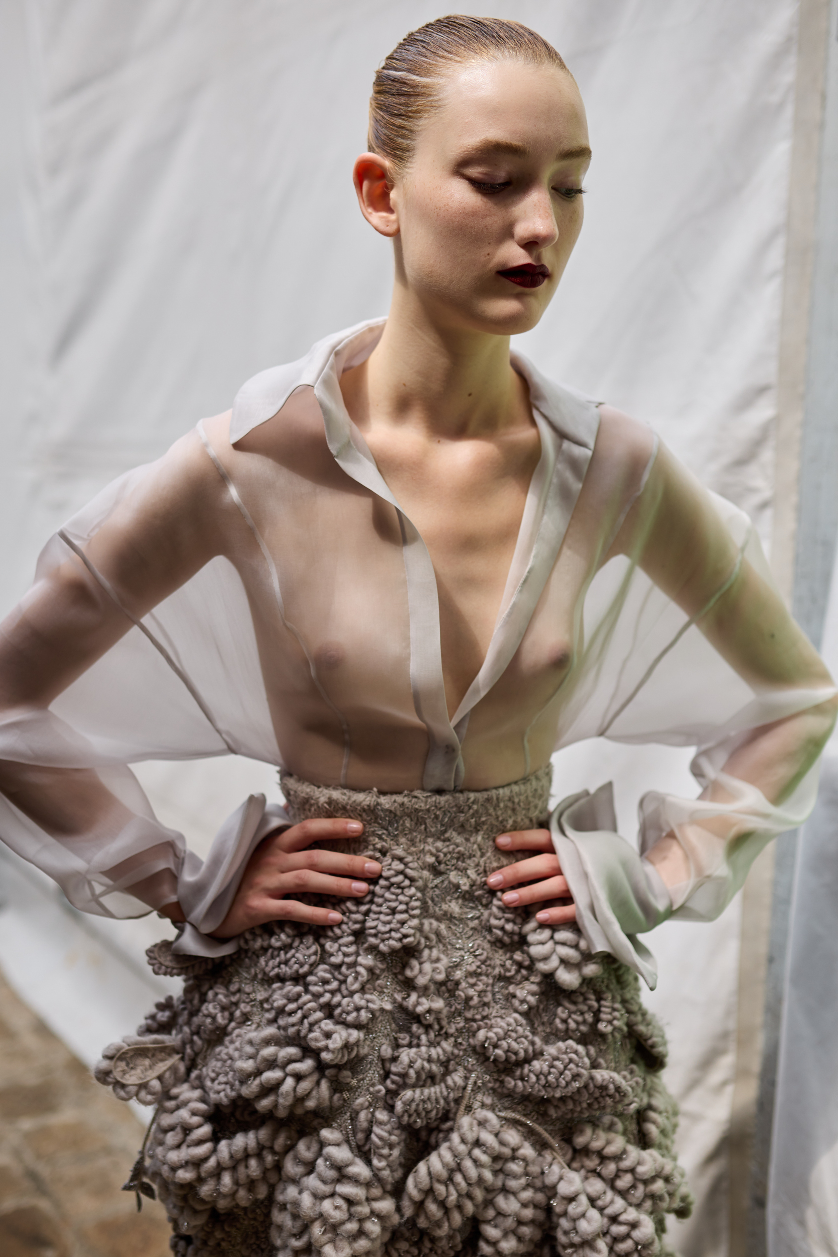 Ashi Studio Fall 2024 Couture Fashion Show Backstage