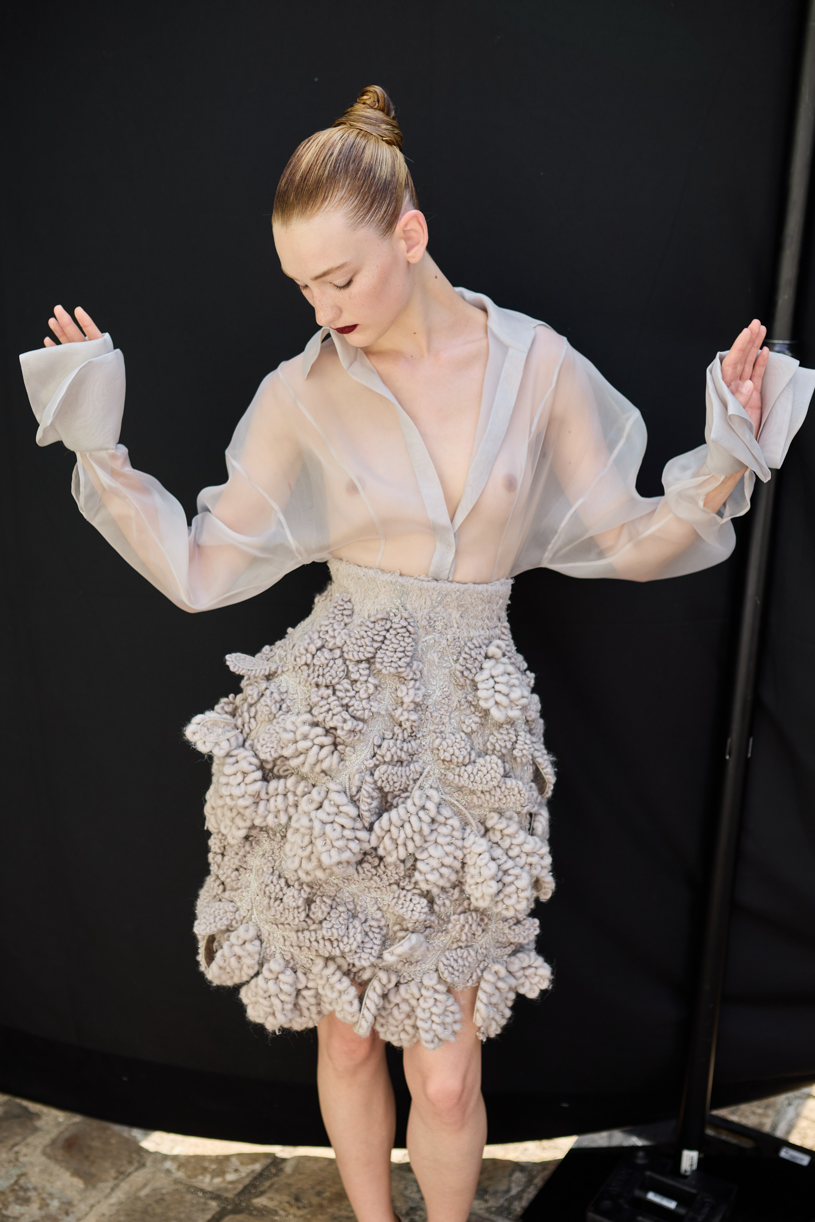 Ashi Studio Fall 2024 Couture Fashion Show Backstage