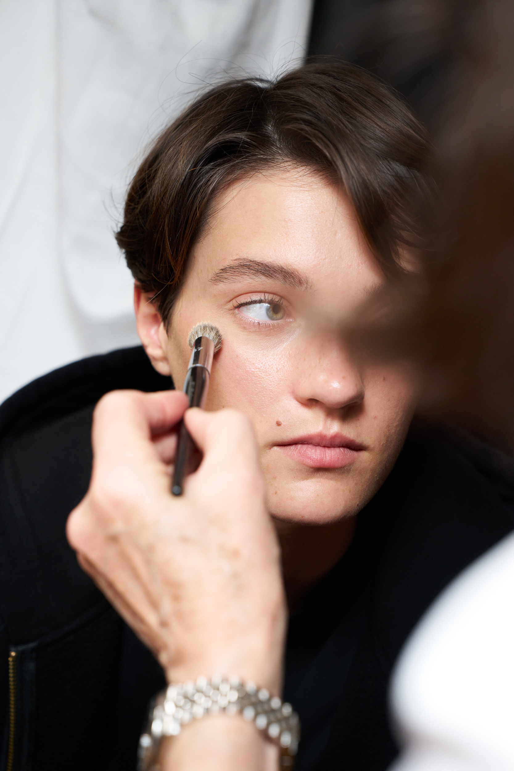 Auralee  Spring 2025 Men's Fashion Show Backstage