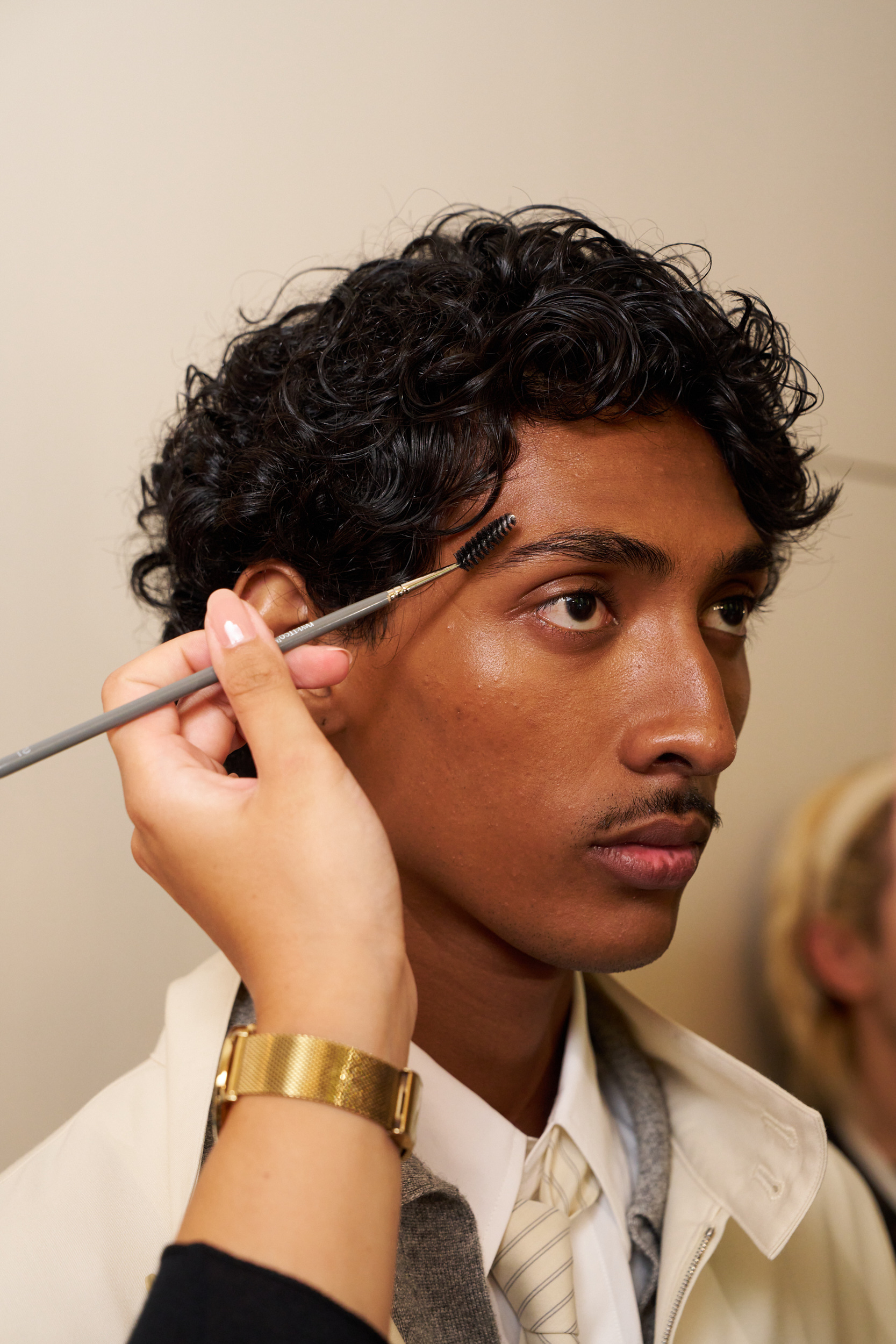 Auralee  Spring 2025 Men's Fashion Show Backstage