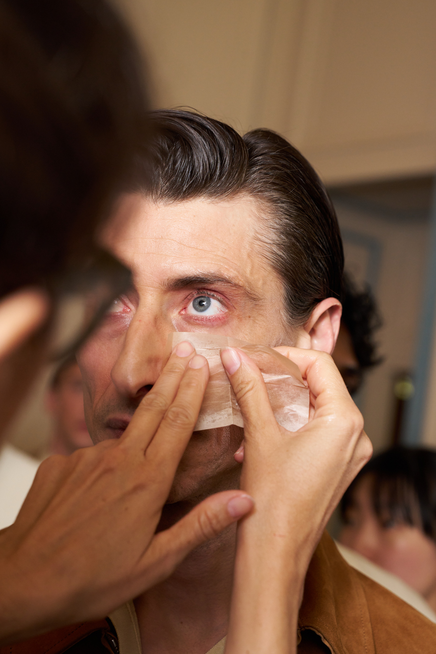 Auralee  Spring 2025 Men's Fashion Show Backstage