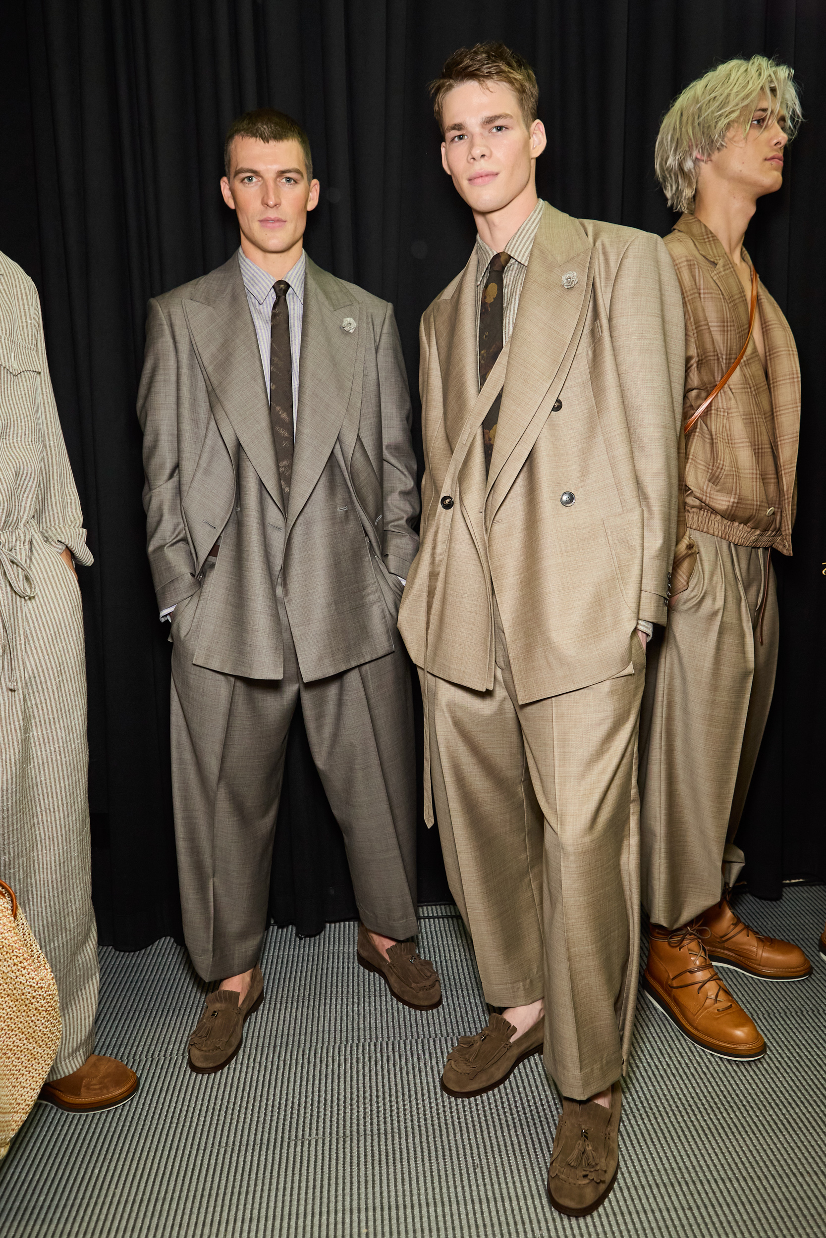 Emporio Armani  Spring 2025 Men's Fashion Show Backstage