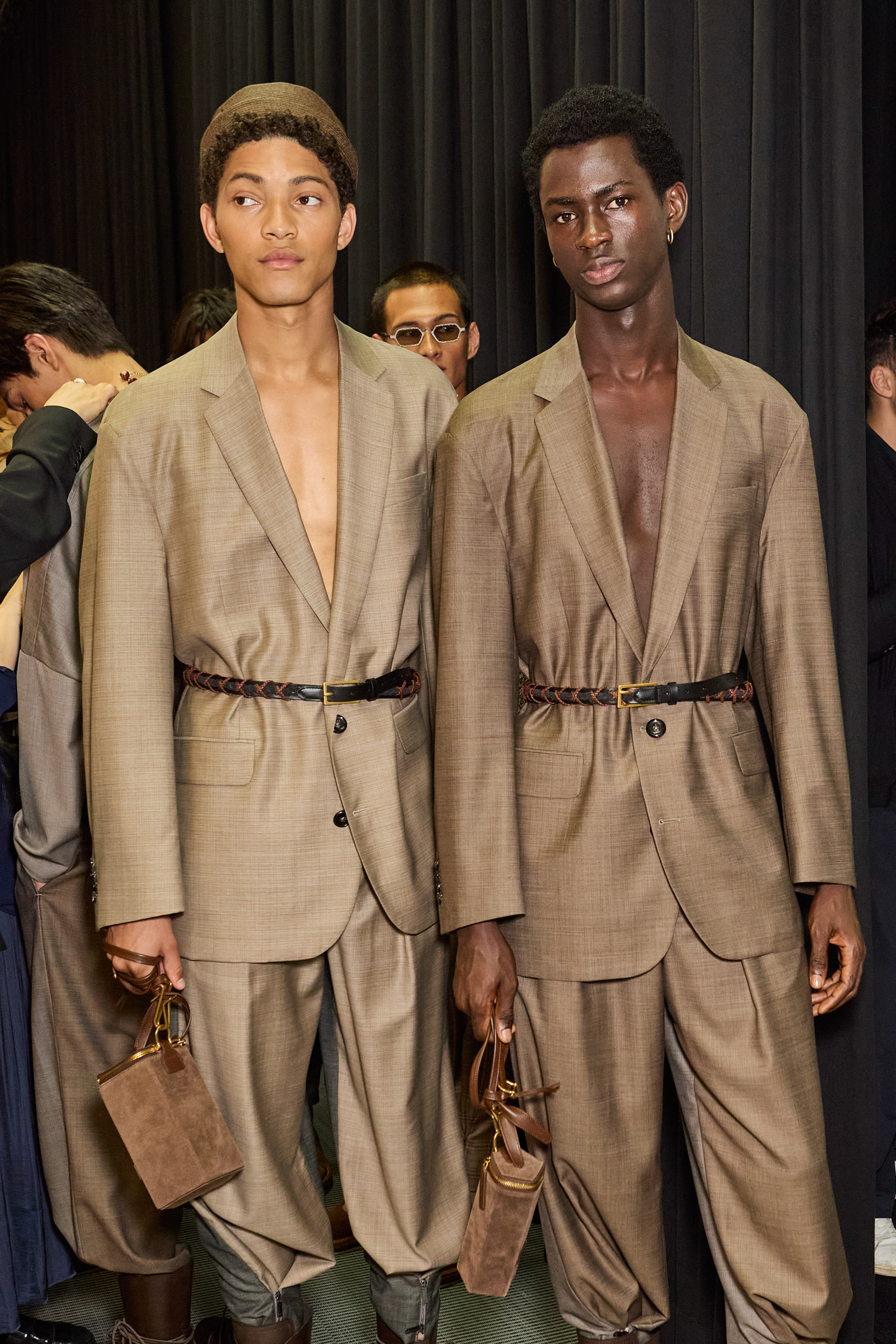 Emporio Armani  Spring 2025 Men's Fashion Show Backstage