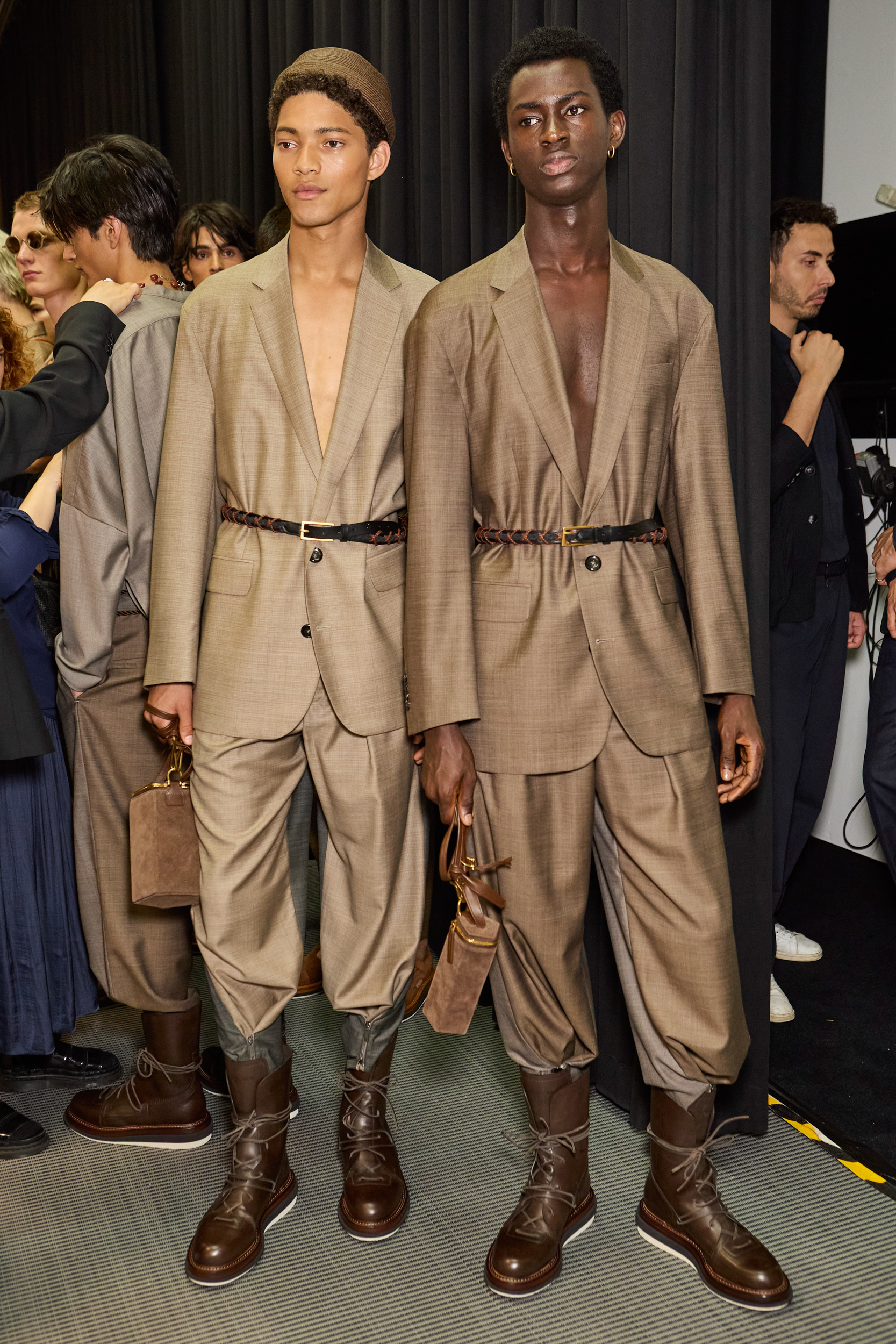 Emporio Armani  Spring 2025 Men's Fashion Show Backstage