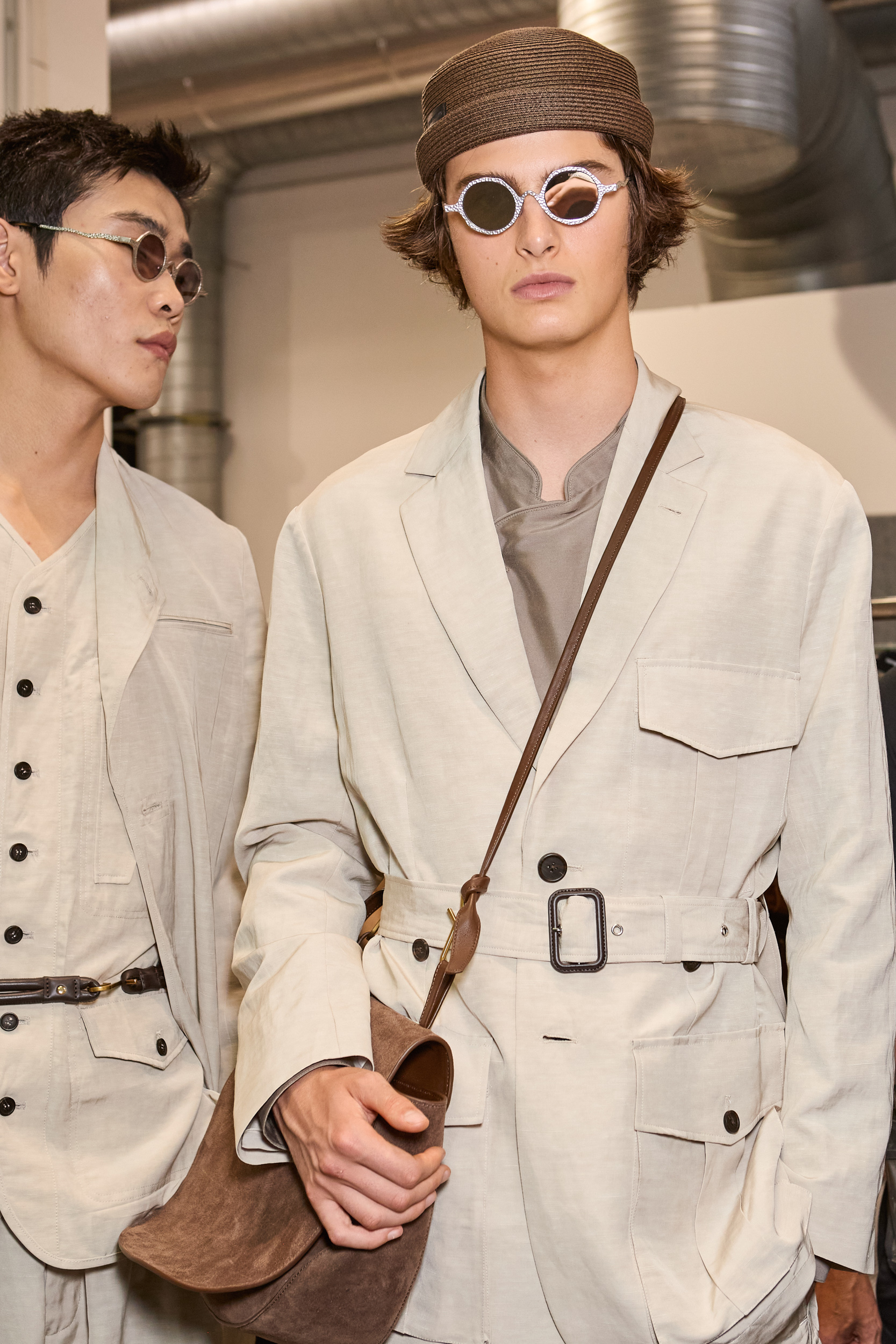 Emporio Armani  Spring 2025 Men's Fashion Show Backstage