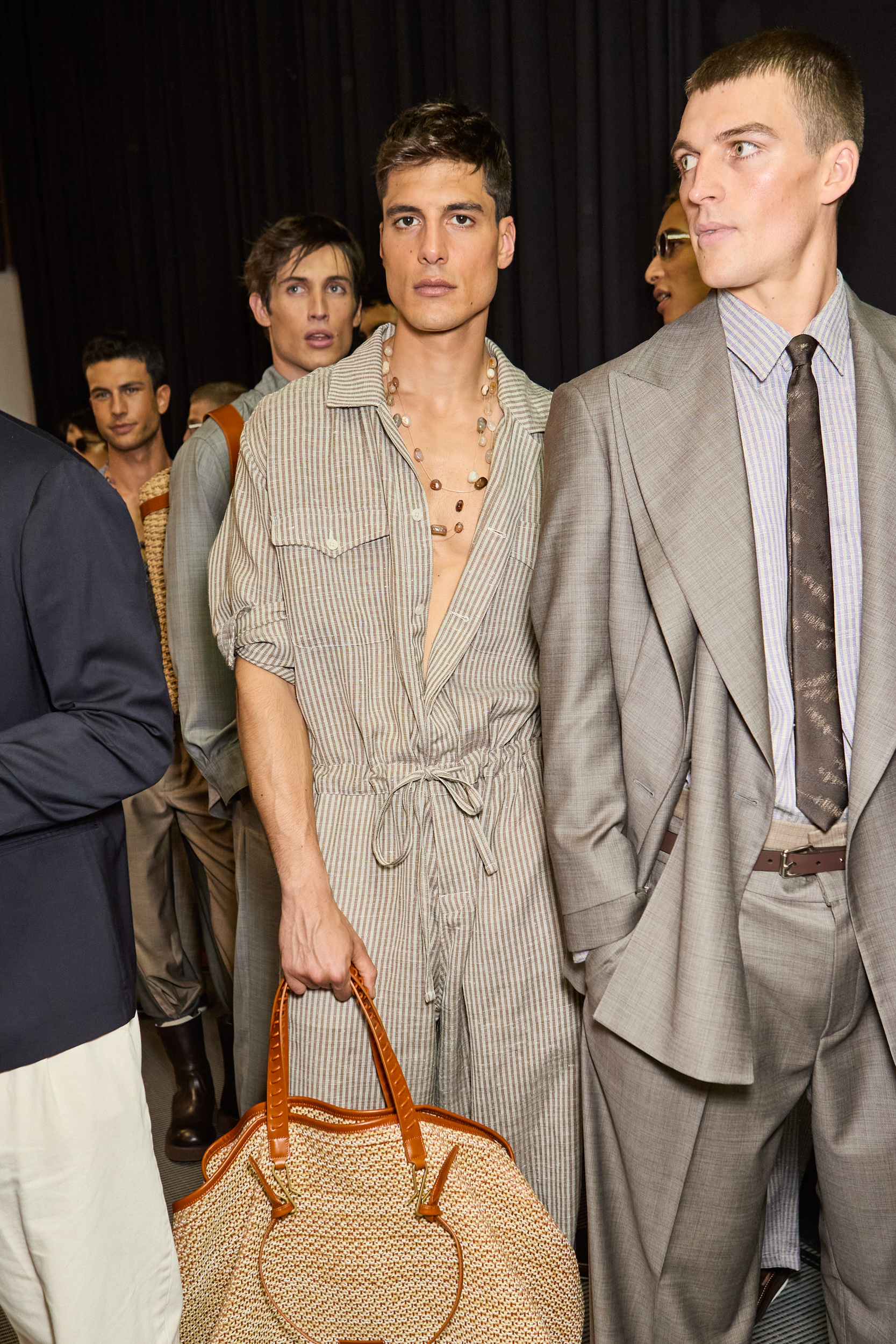 Emporio Armani  Spring 2025 Men's Fashion Show Backstage