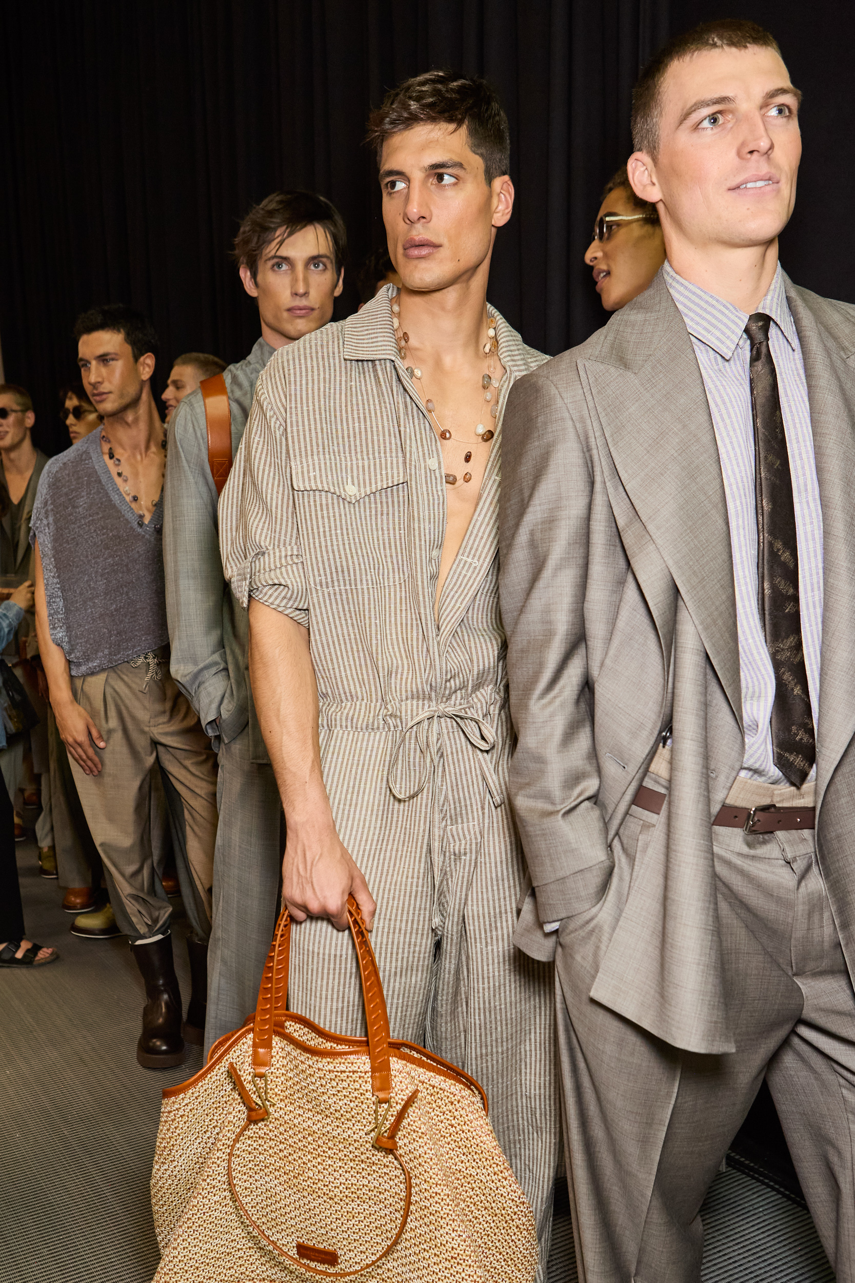 Emporio Armani  Spring 2025 Men's Fashion Show Backstage