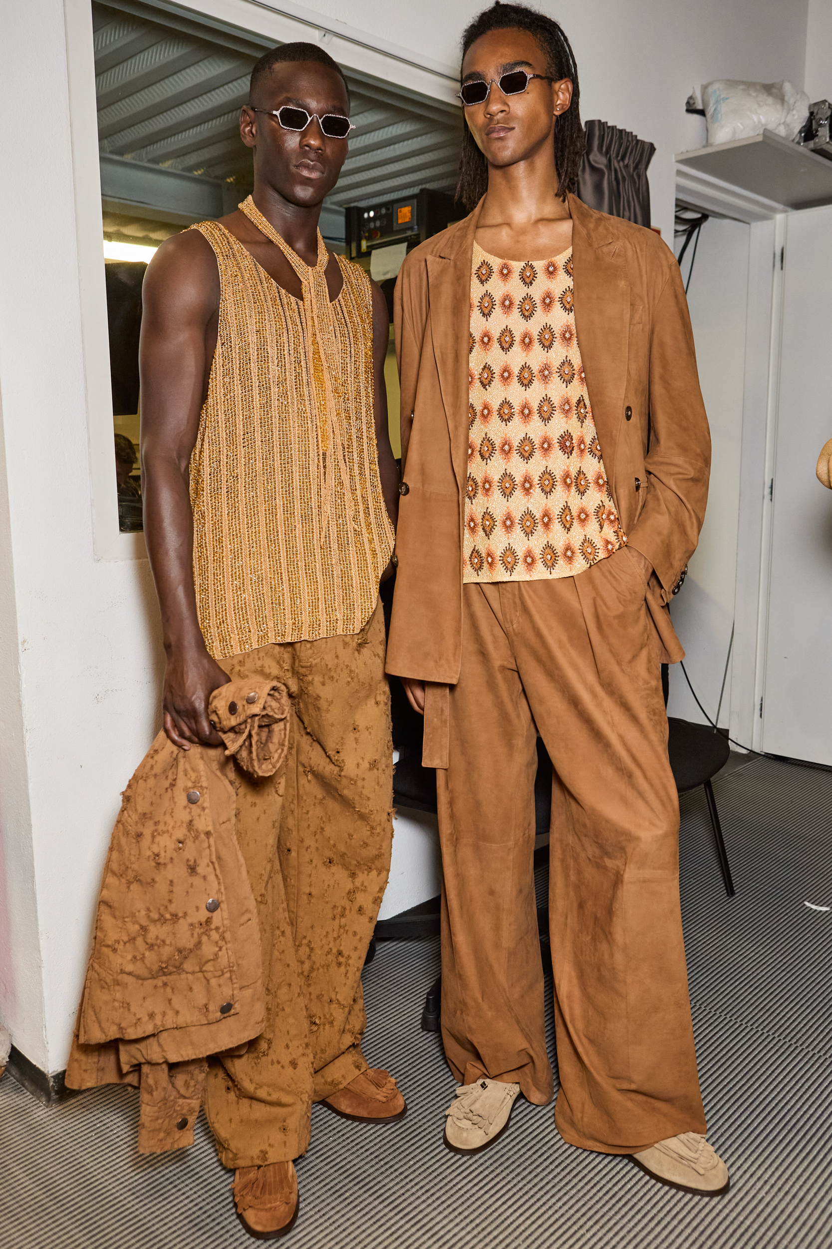 Emporio Armani  Spring 2025 Men's Fashion Show Backstage