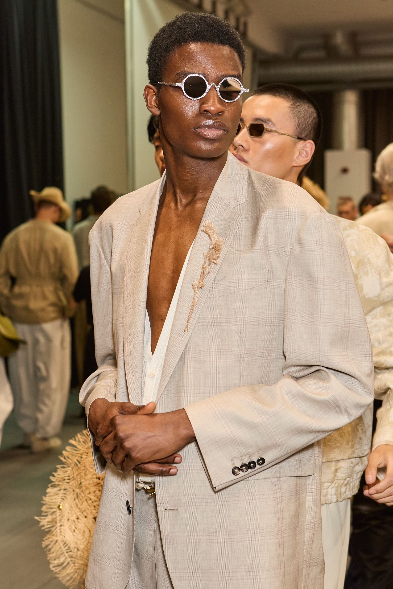 Emporio Armani  Spring 2025 Men's Fashion Show Backstage