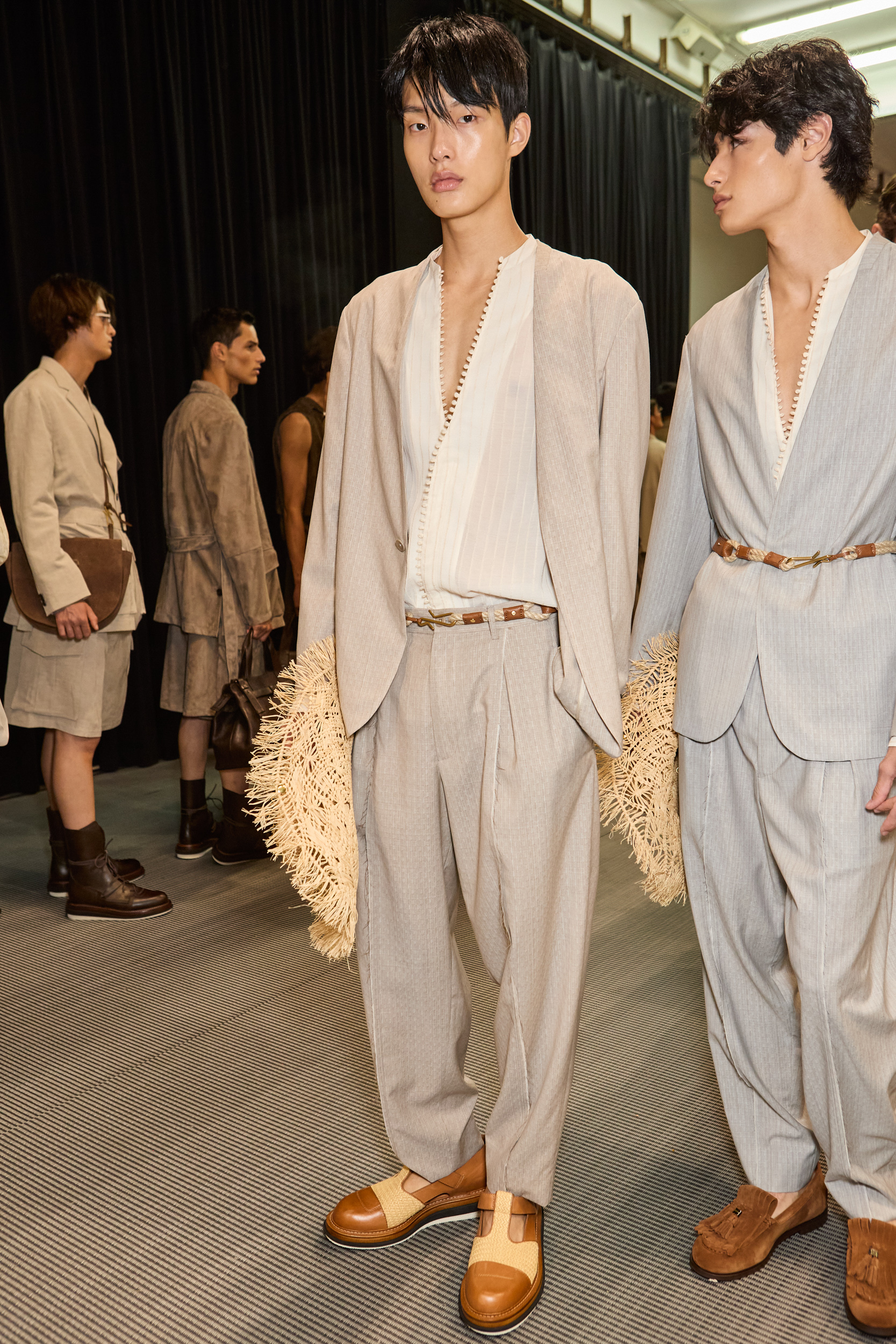 Emporio Armani  Spring 2025 Men's Fashion Show Backstage