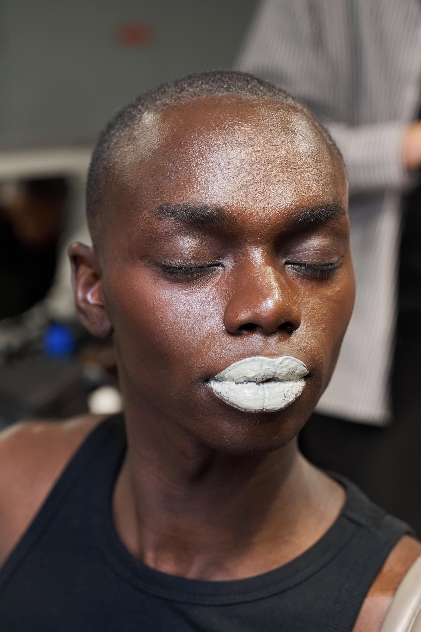 Feng Chen Wang Spring 2025 Men's Fashion Show Backstage | The Impression