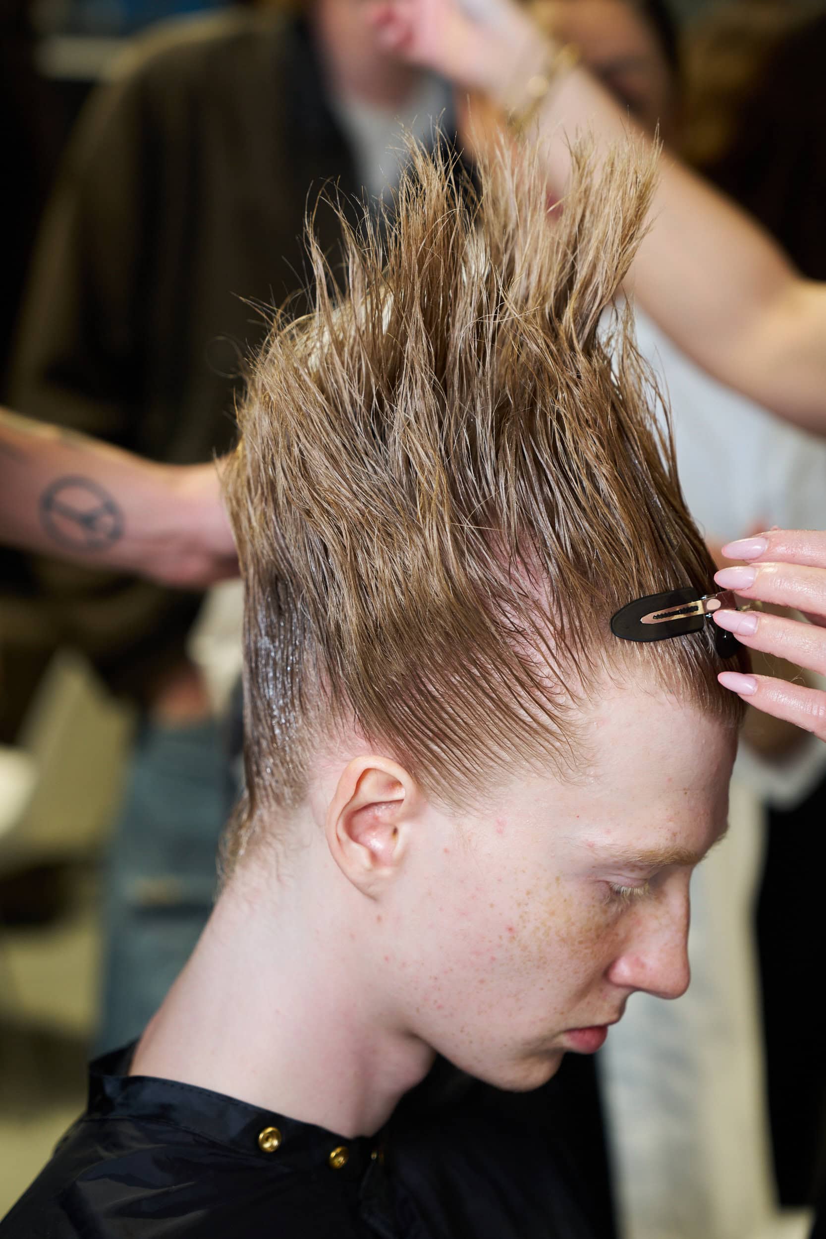 Feng Chen Wang Spring 2025 Men's Fashion Show Backstage | The Impression