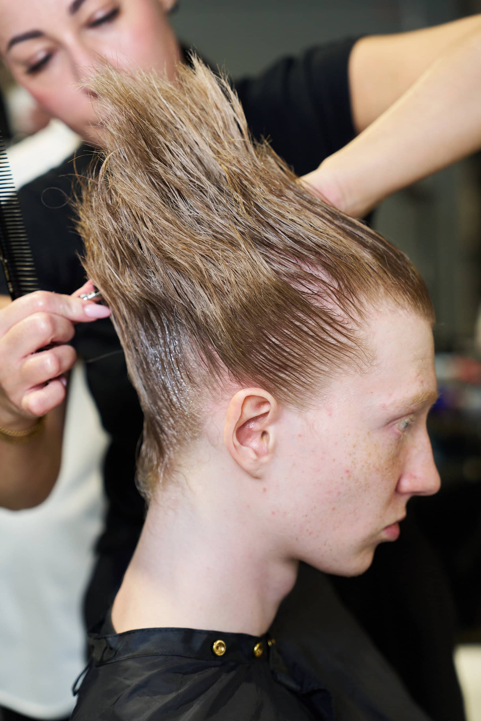 Feng Chen Wang  Spring 2025 Men's Fashion Show Backstage