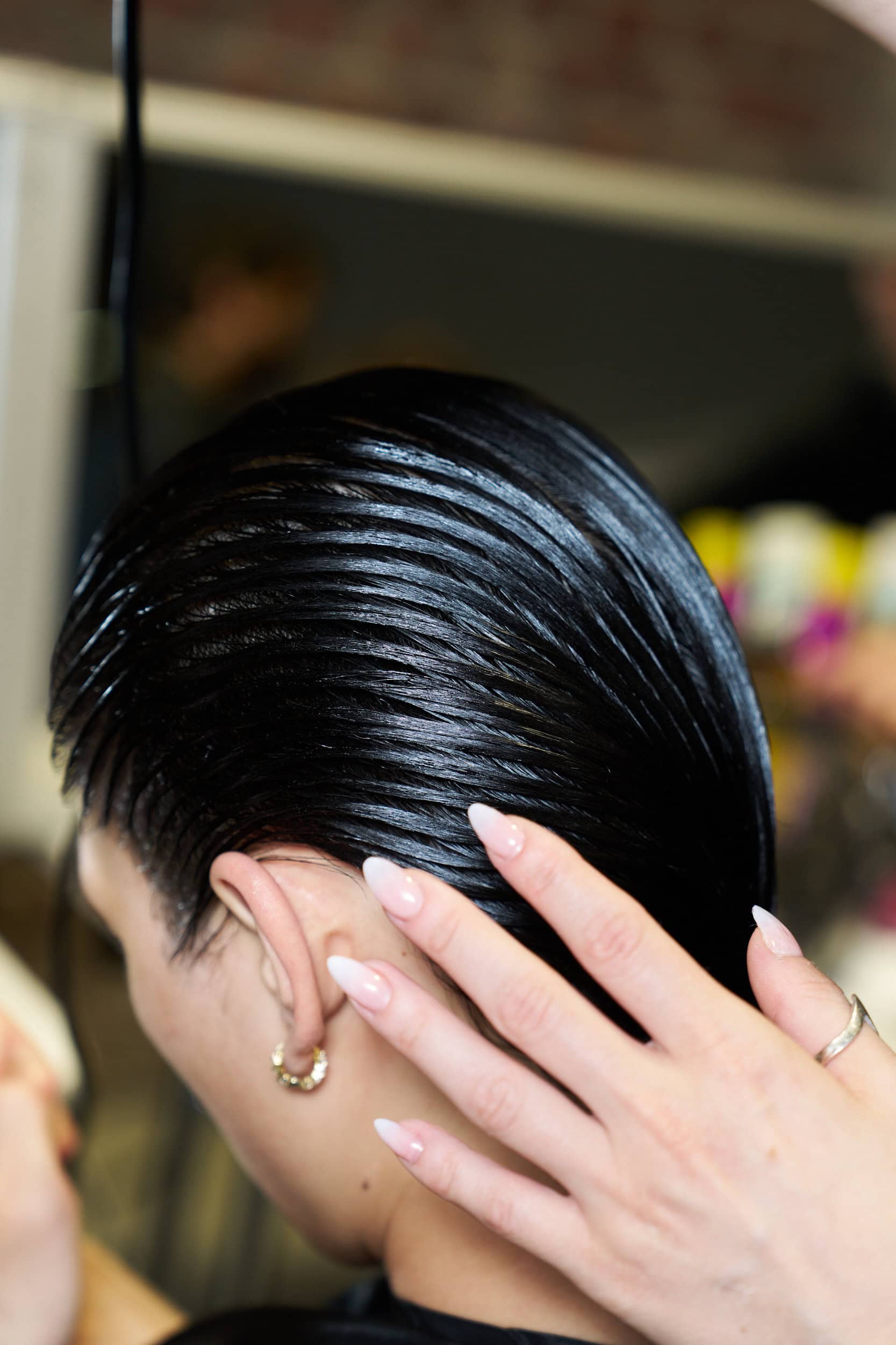 Feng Chen Wang  Spring 2025 Men's Fashion Show Backstage