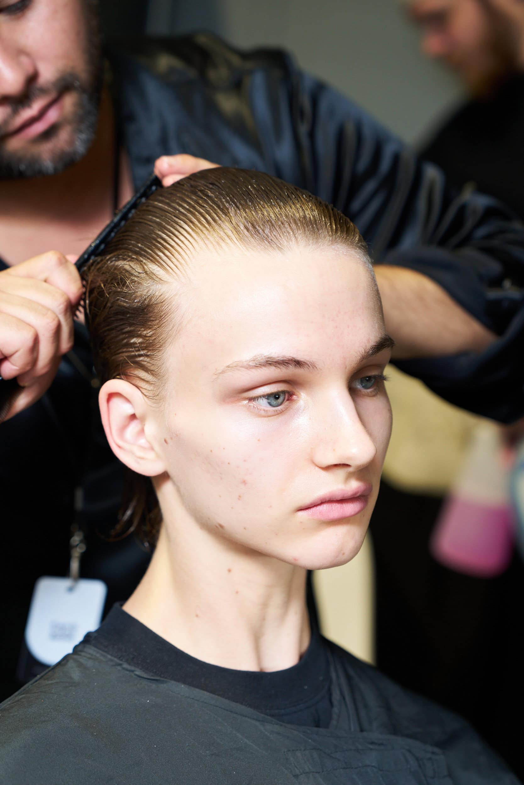 Feng Chen Wang  Spring 2025 Men's Fashion Show Backstage