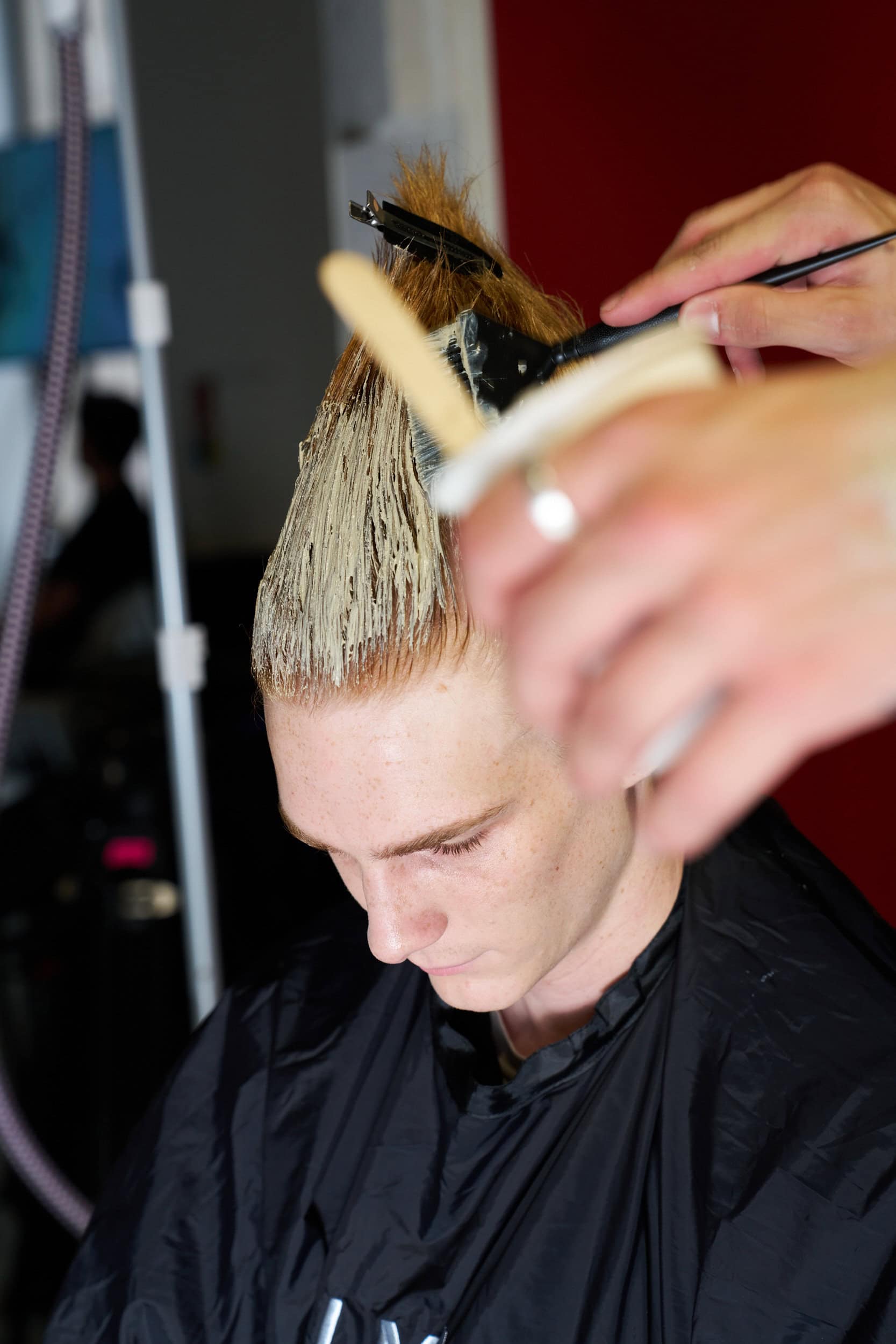 Feng Chen Wang  Spring 2025 Men's Fashion Show Backstage